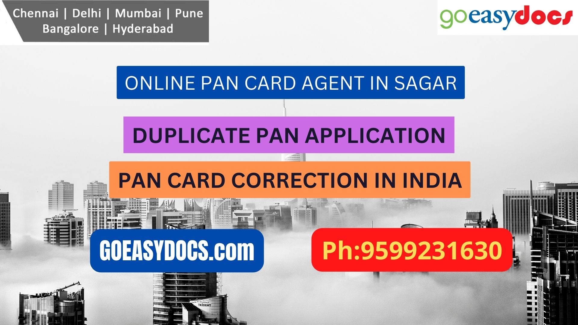 Pan Card Agent Service In SAGAR 9599231630