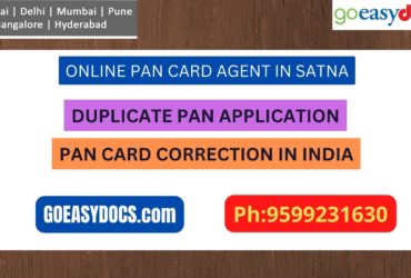 Pan Card Agent Service In SATNA 9599231630