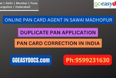 Pan Card Agent Service In SAWAI MADHOPUR 9599231630