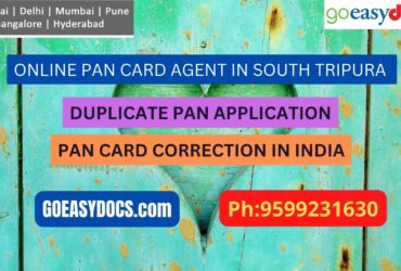 Pan Card Agent Service In SOUTH TRIPURA 9599231630