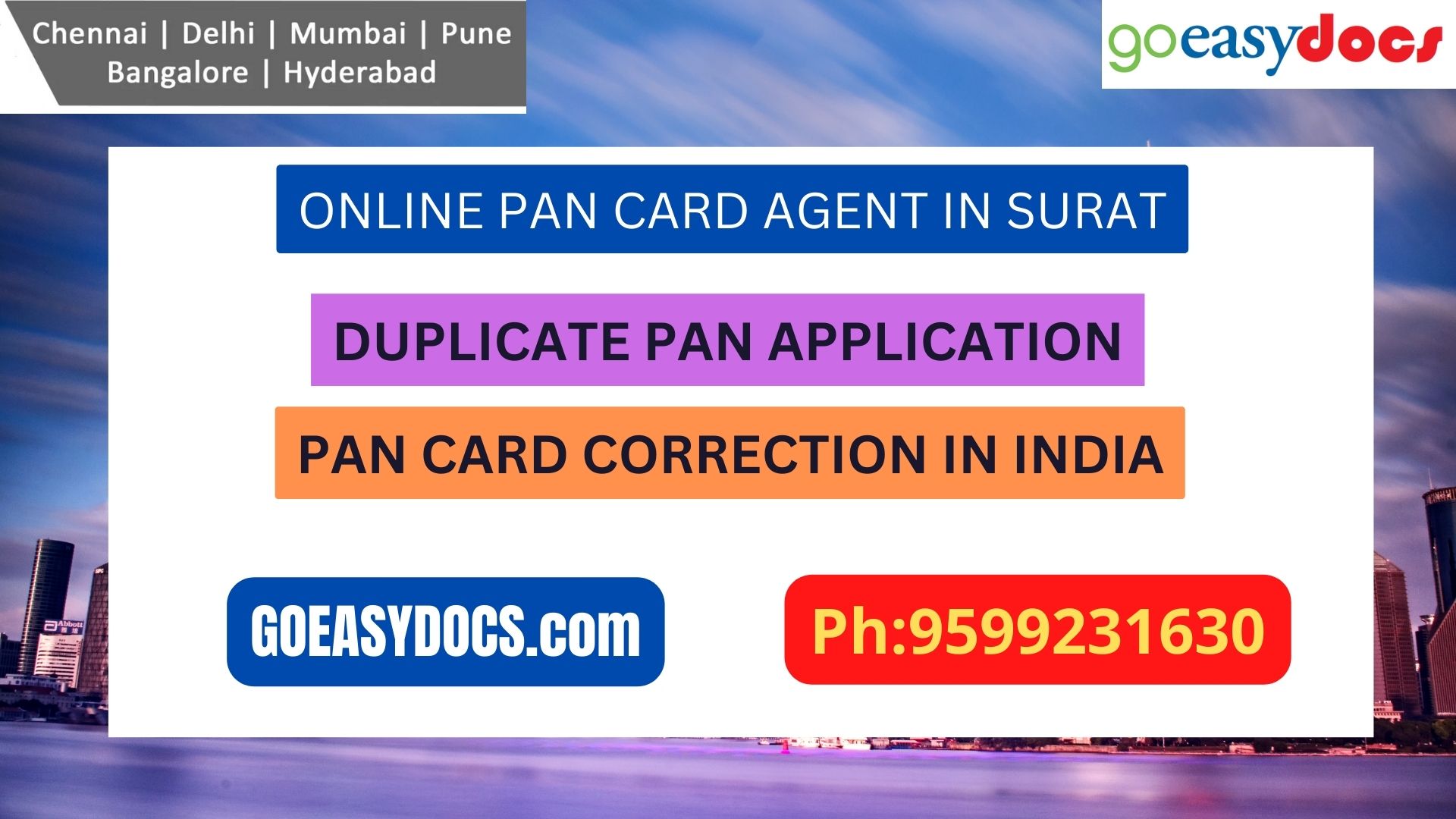 Pan Card Agent Service In SURAT 9599231630