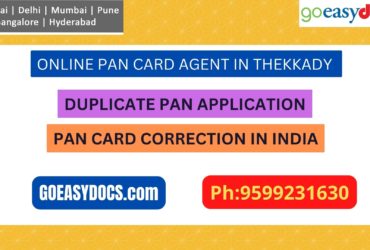 Pan Card Agent Service In THEKKADY 9599231630