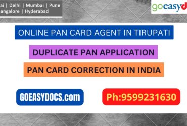 Pan Card Agent Service In TIRUPATI 9599231630