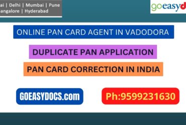 Pan Card Agent Service In VADODORA 9599231630