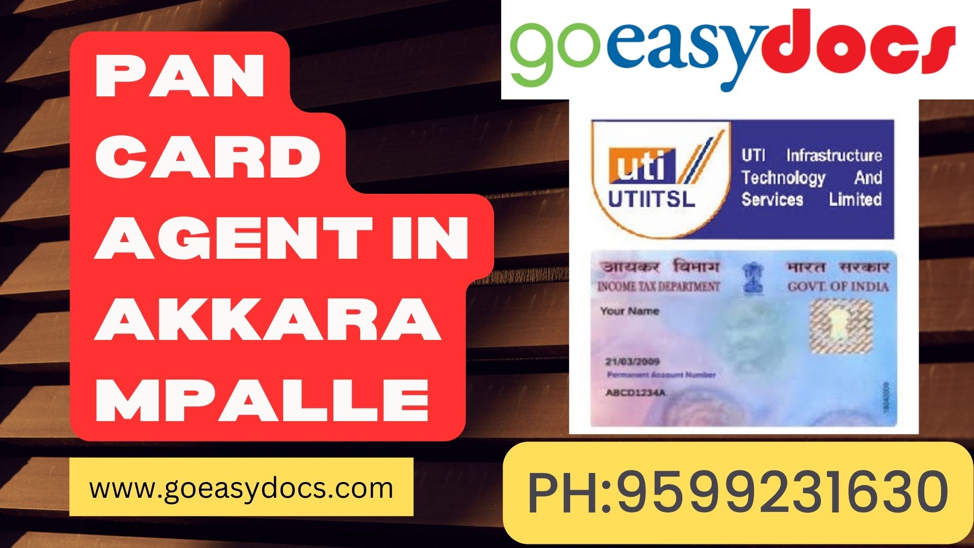 Pan Card Agent Consultant in Akkarampalle 8851415812