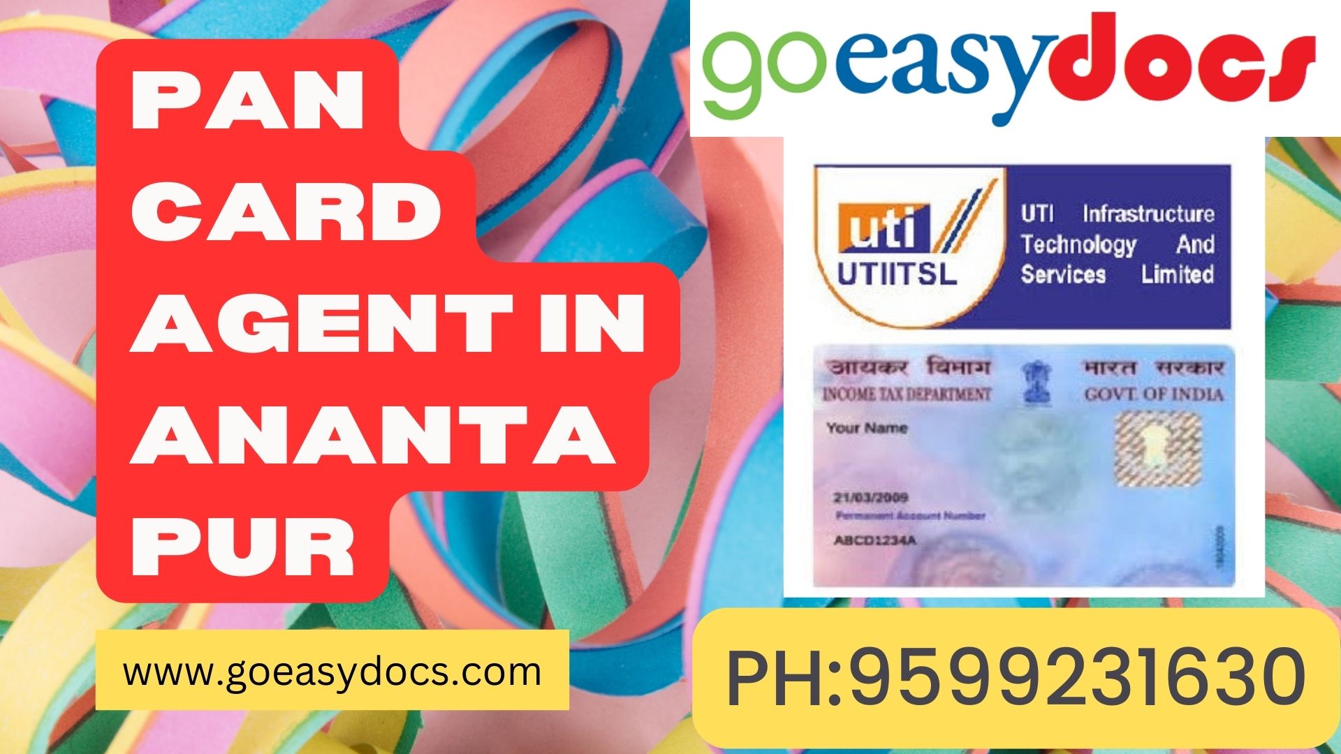 Pan Card Agent Consultant in Anantapur 8851415812