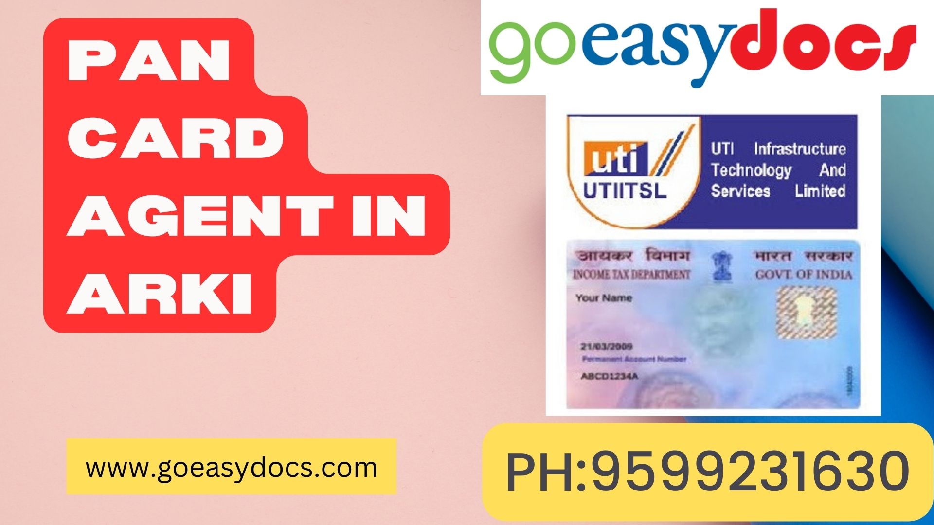 Pan Card Agent Consultant in Arki 8851415812