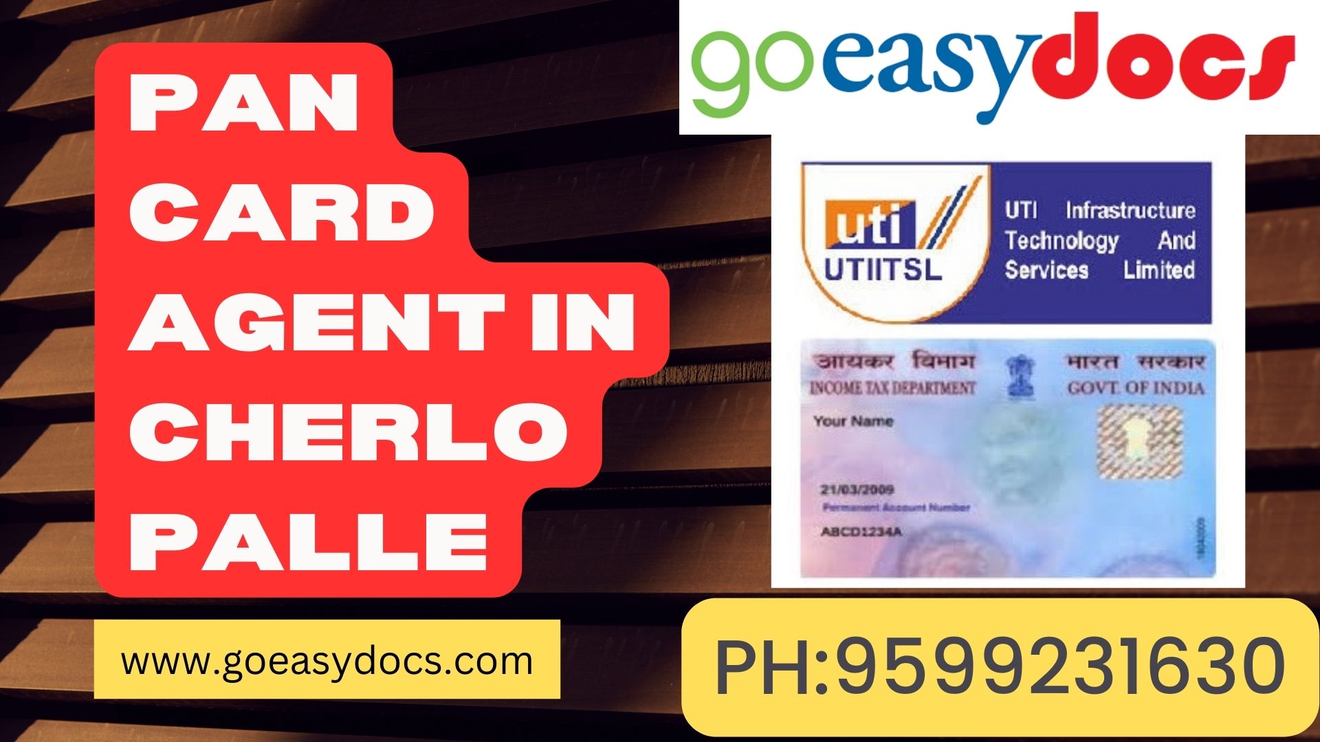 Pan Card Agent Consultant in Cherlopalle 8851415812