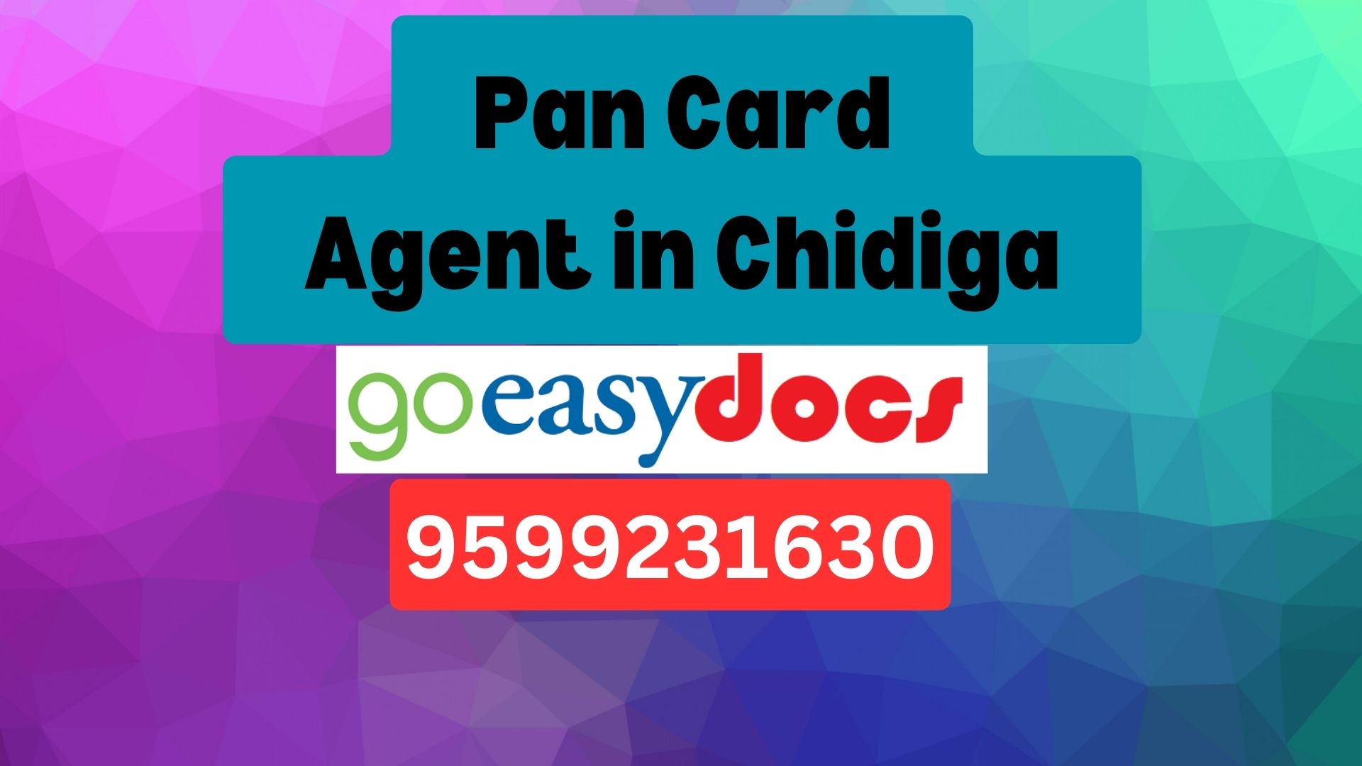 Pan Card Agent Consultant in Chidiga 8851415812