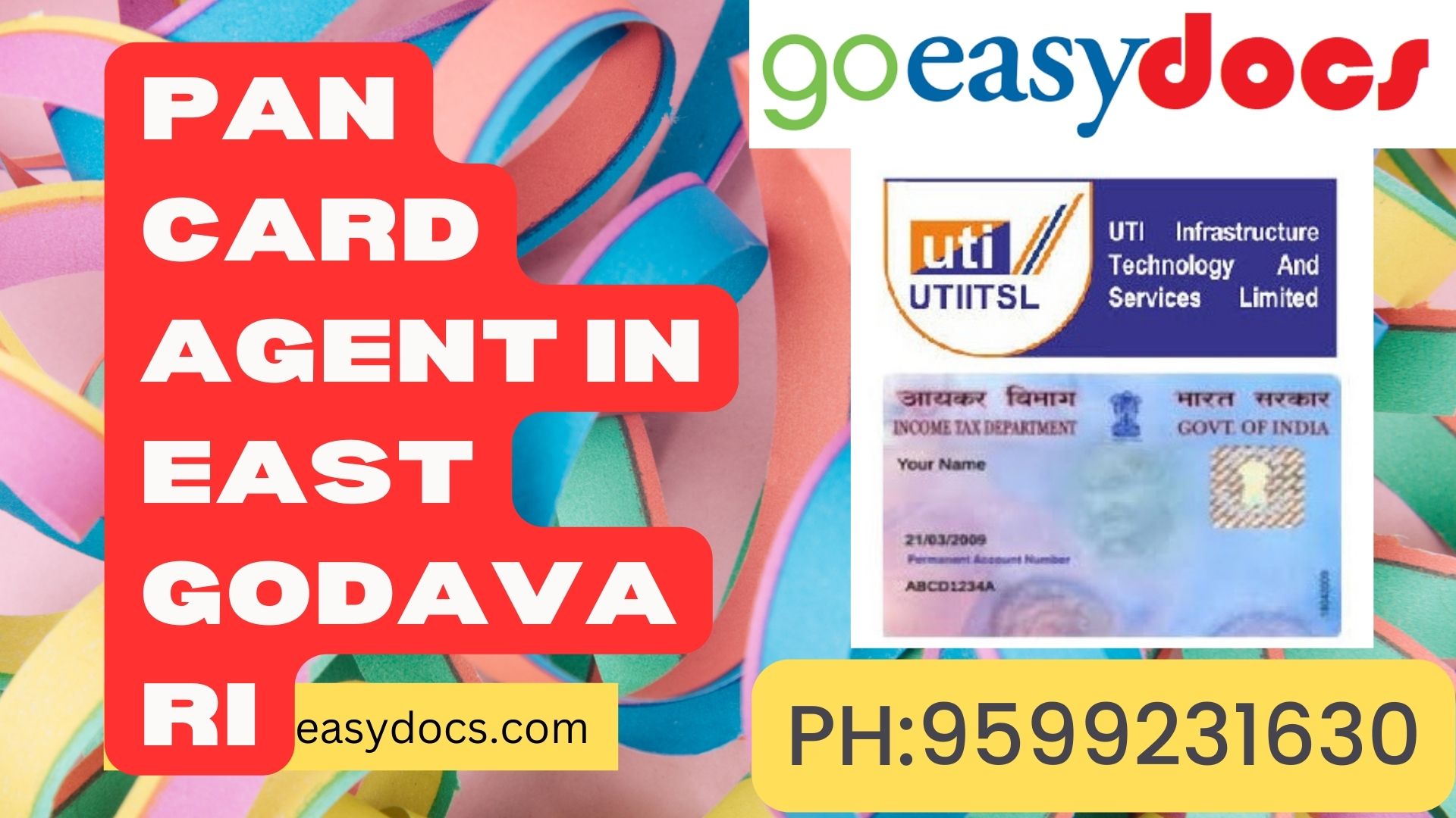 Pan Card Agent Consultant in East Godavari 8851415812