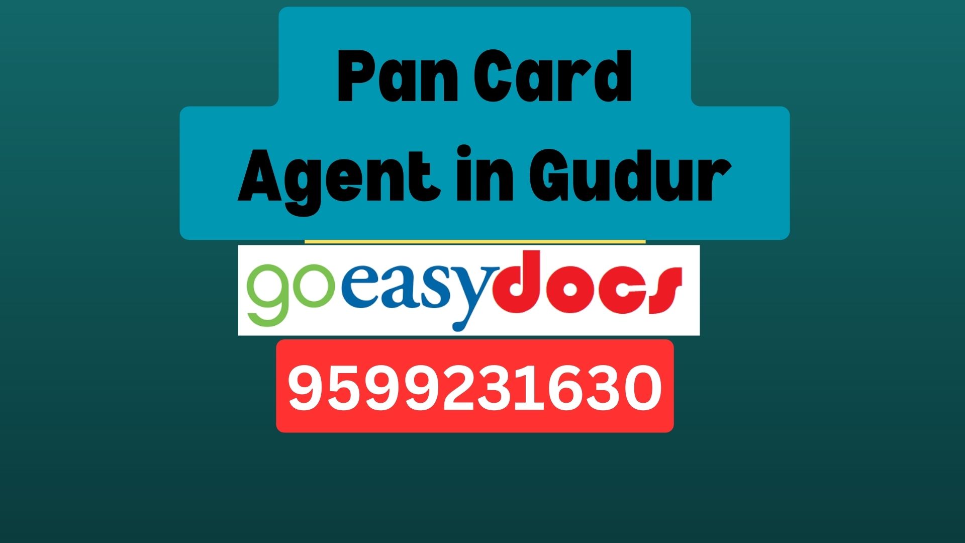 Pan Card Agent Consultant in Gudur 8851415812