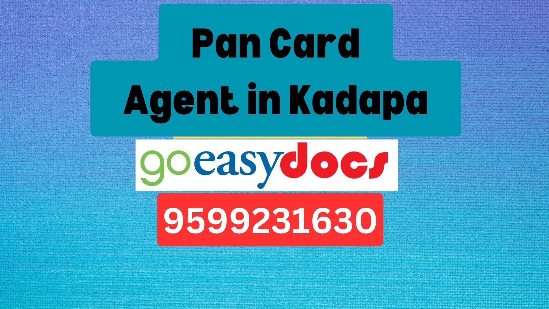 Pan Card Agent Consultant in Kadapa   8851415812