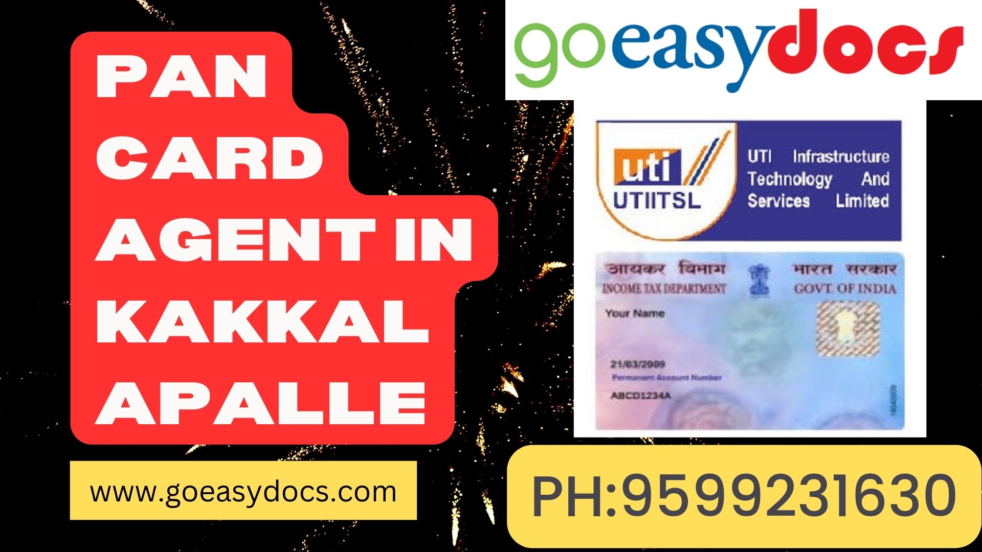 Pan Card Agent Consultant in Kakkalapalle 8851415812