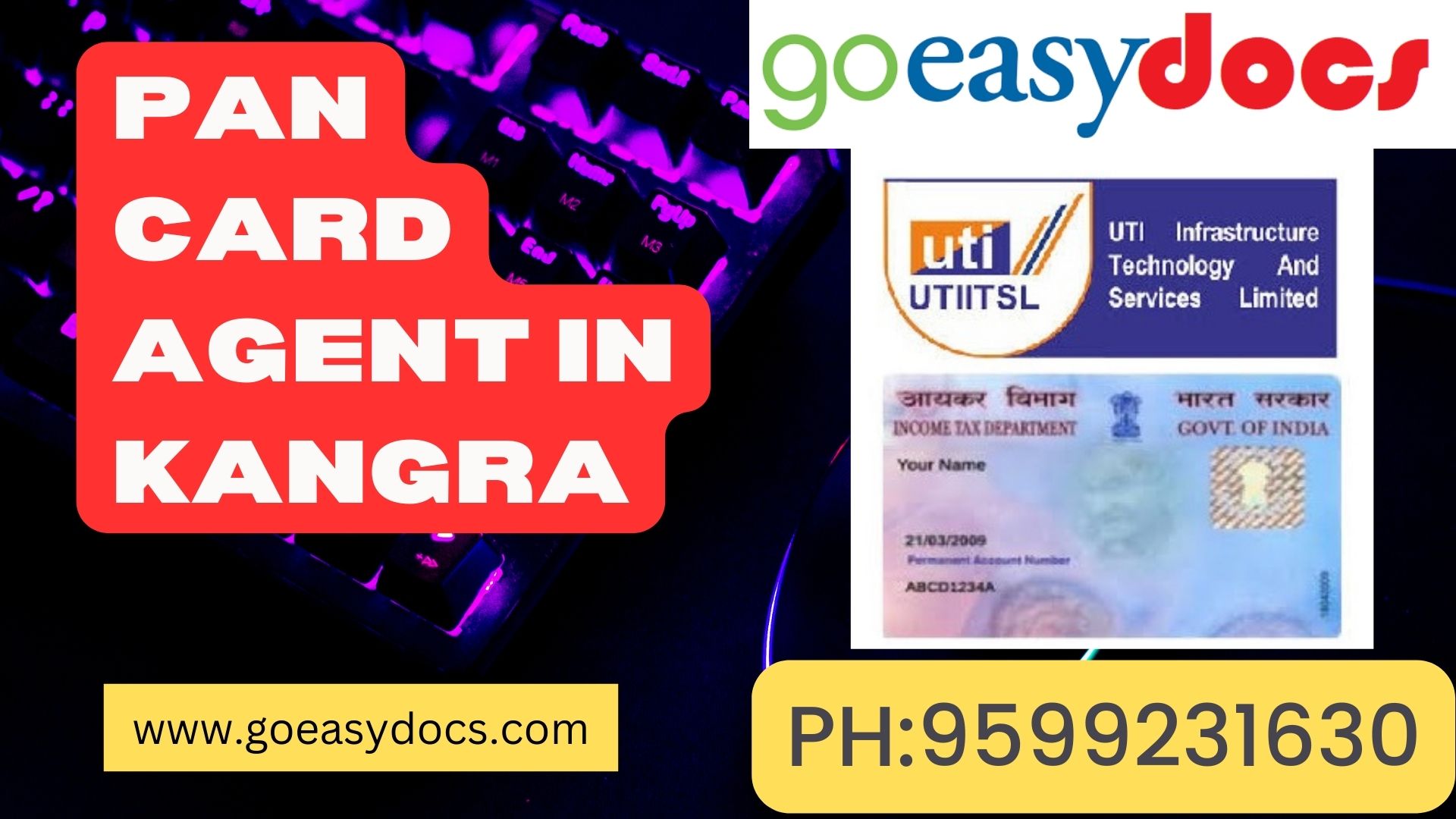 Pan Card Agent Consultant in Kangra 8851415812