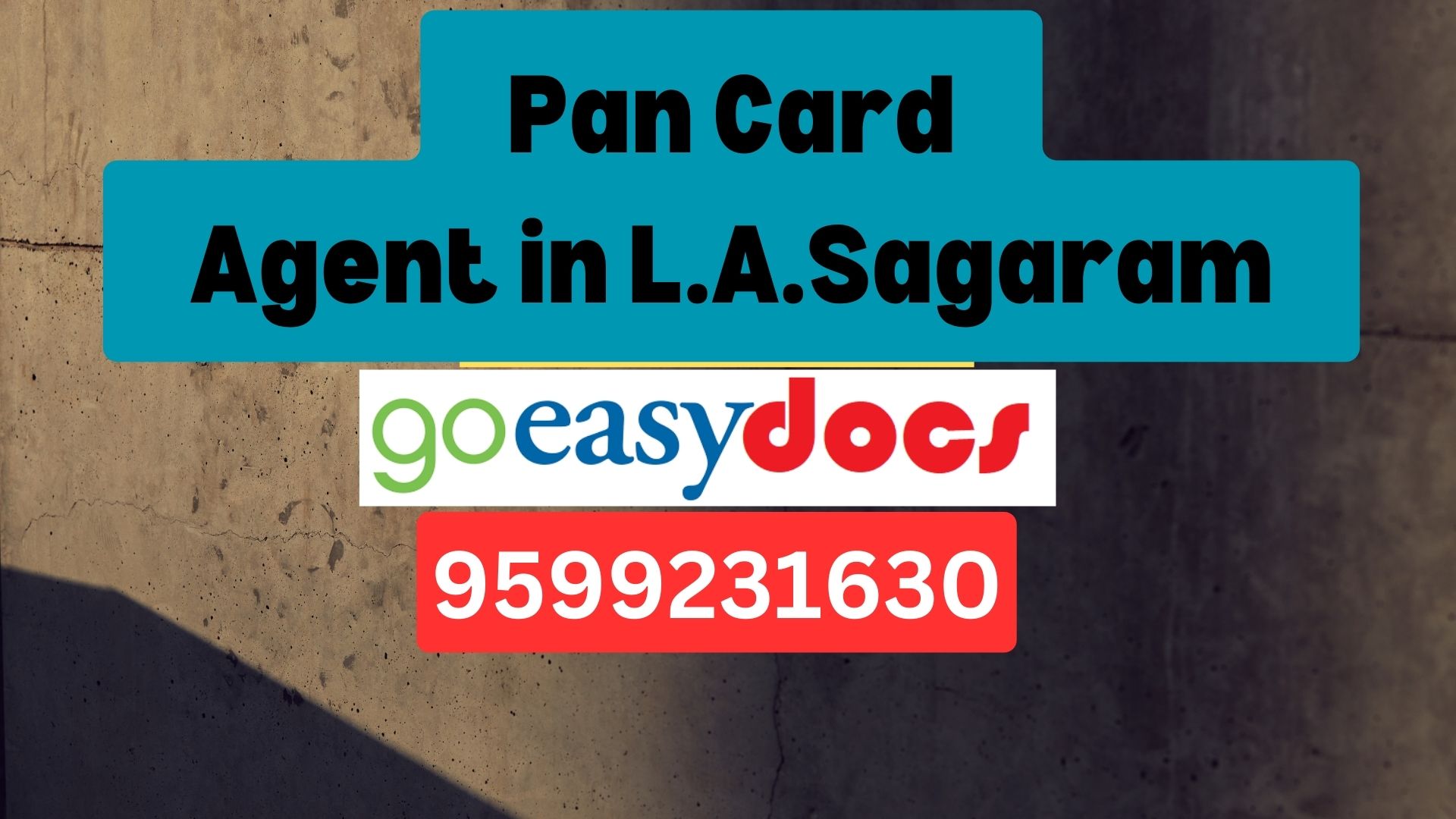 Pan Card Agent Consultant in L.A.Sagaram 8851415812