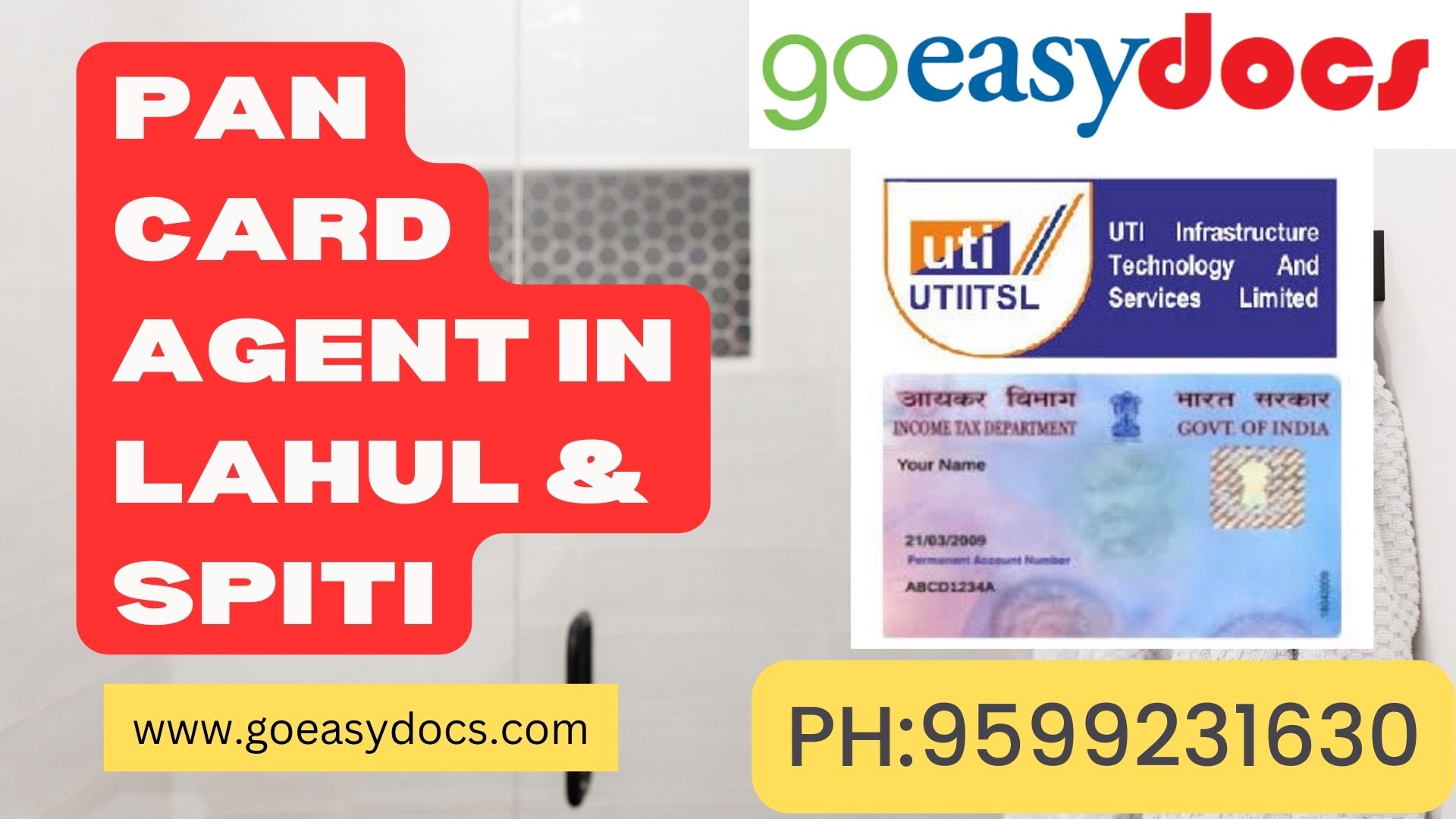 Pan Card Agent Consultant in Lahul & Spiti 8851415812