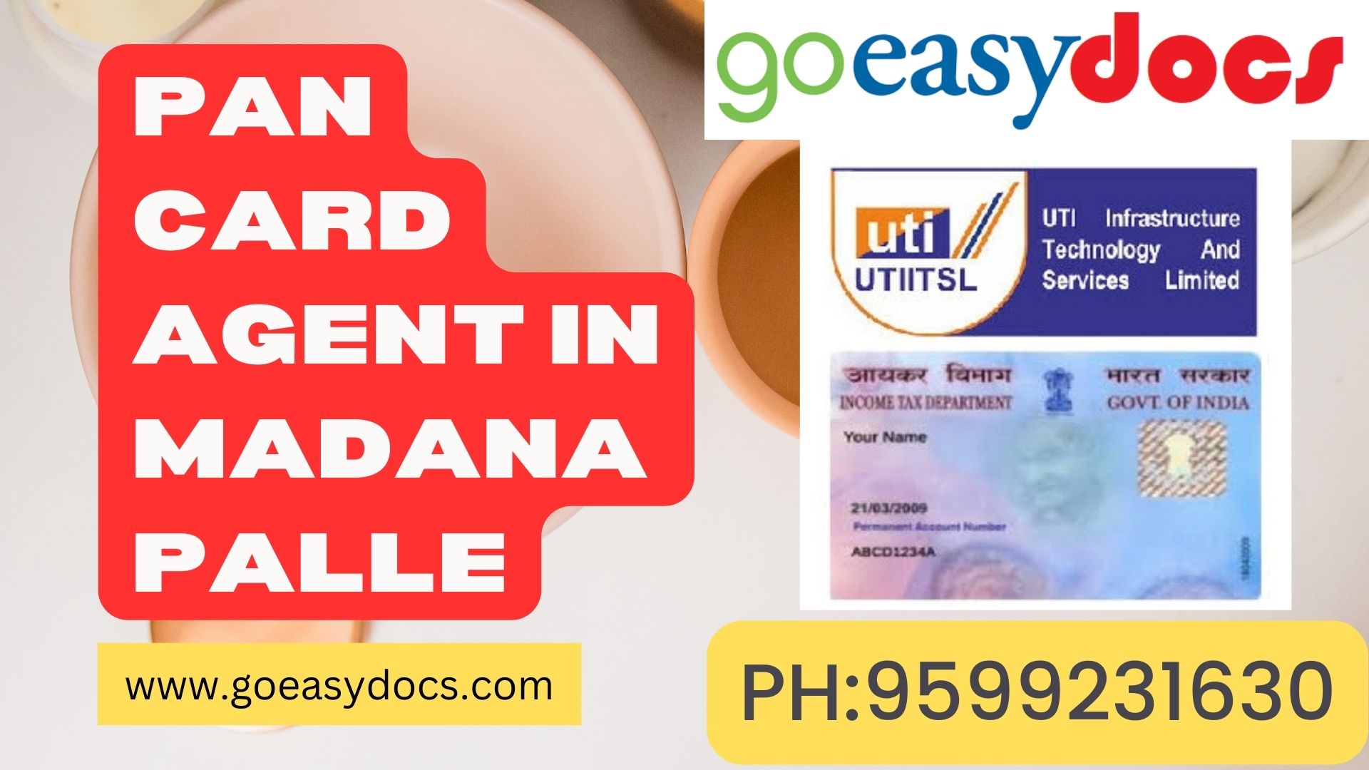 Pan Card Agent Consultant in Madanapalle 8851415812