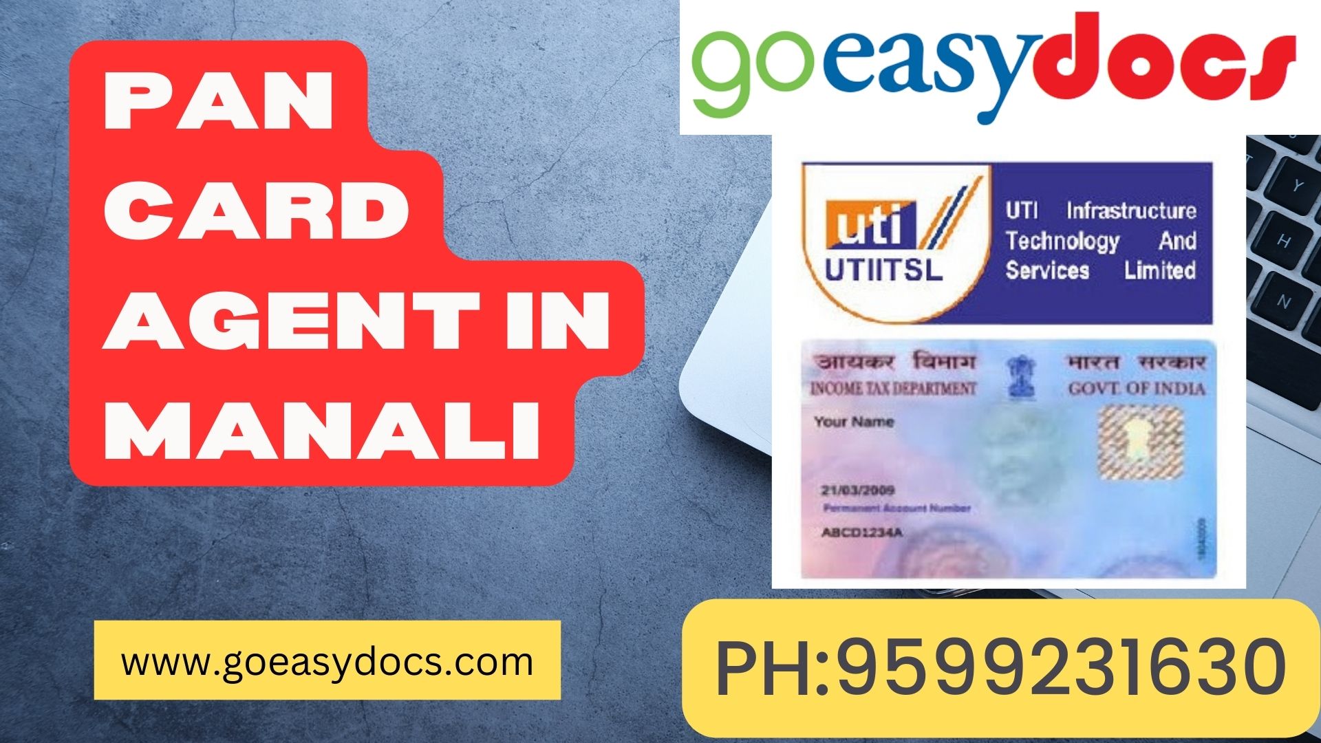 Pan Card Agent Consultant in Manali 8851415812