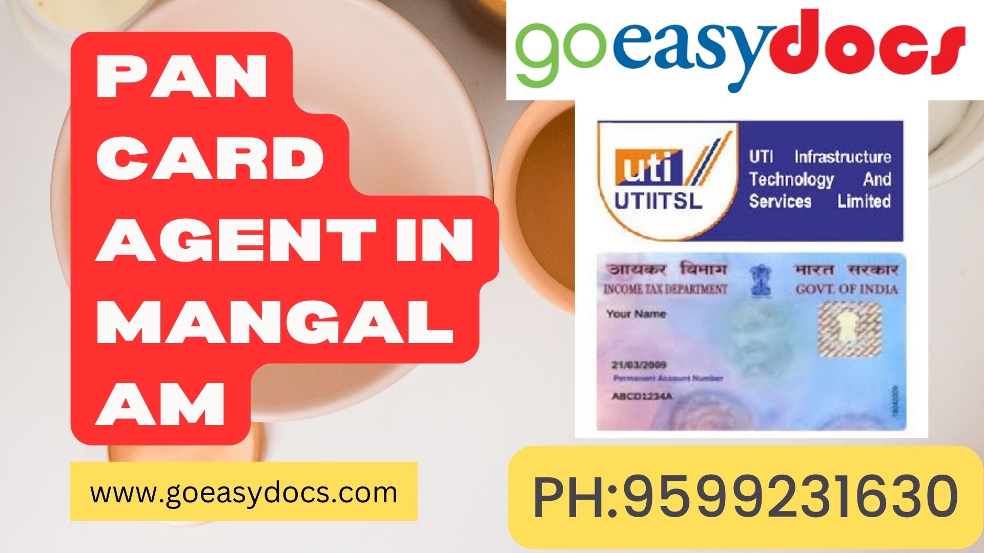 Pan Card Agent Consultant in Mangalam 8851415812