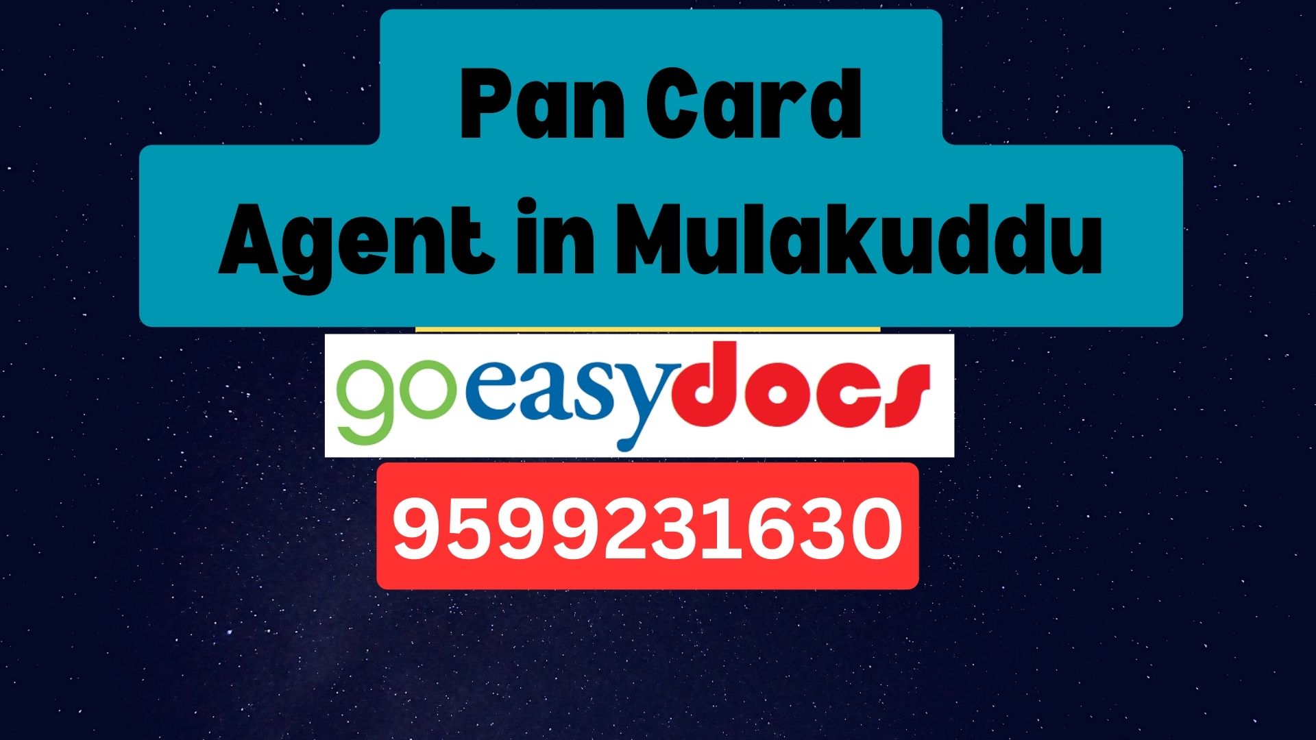 Pan Card Agent Consultant in Mulakuddu 8851415812