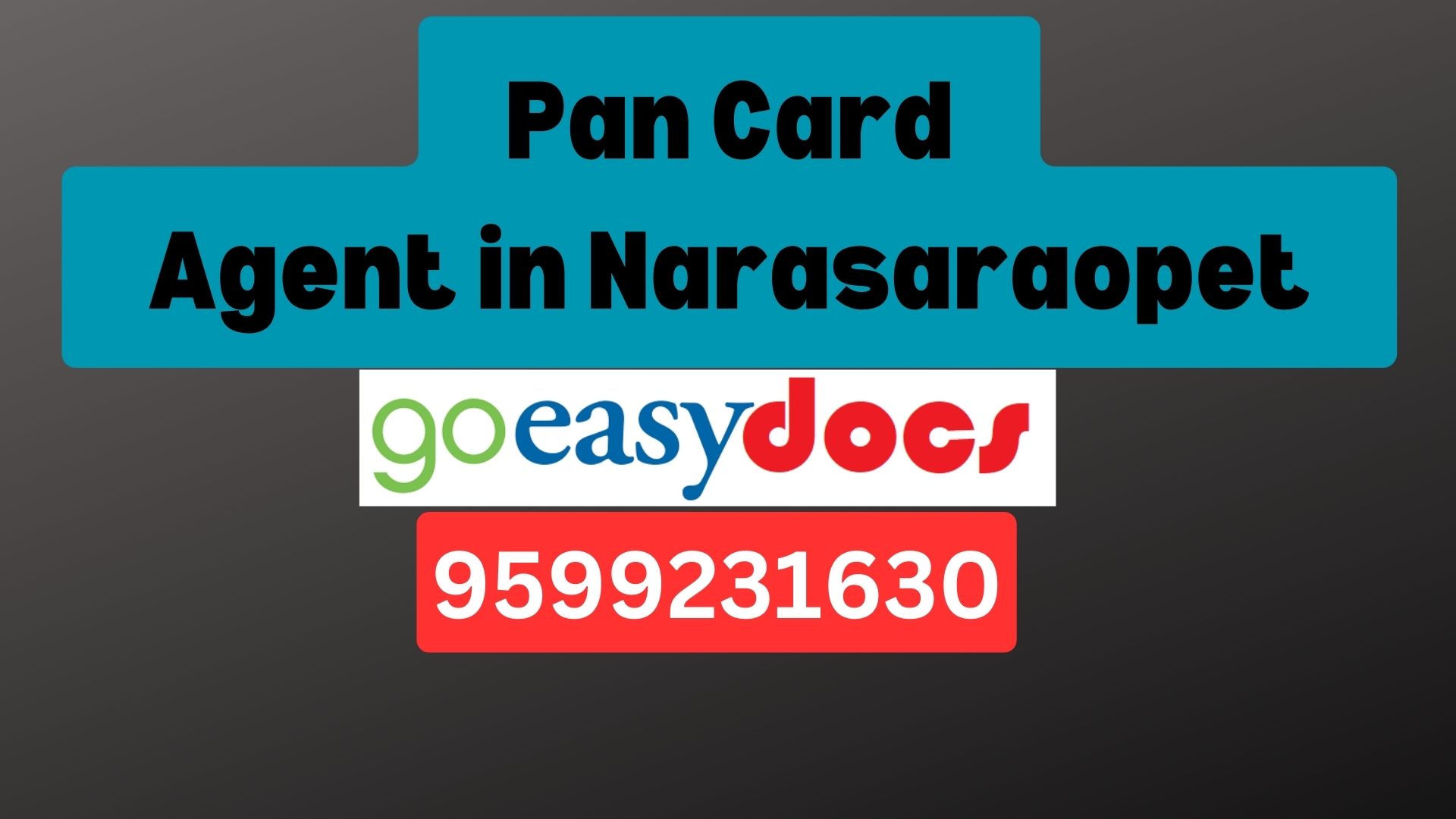 Pan Card Agent Consultant in Narasaraopet 8851415812