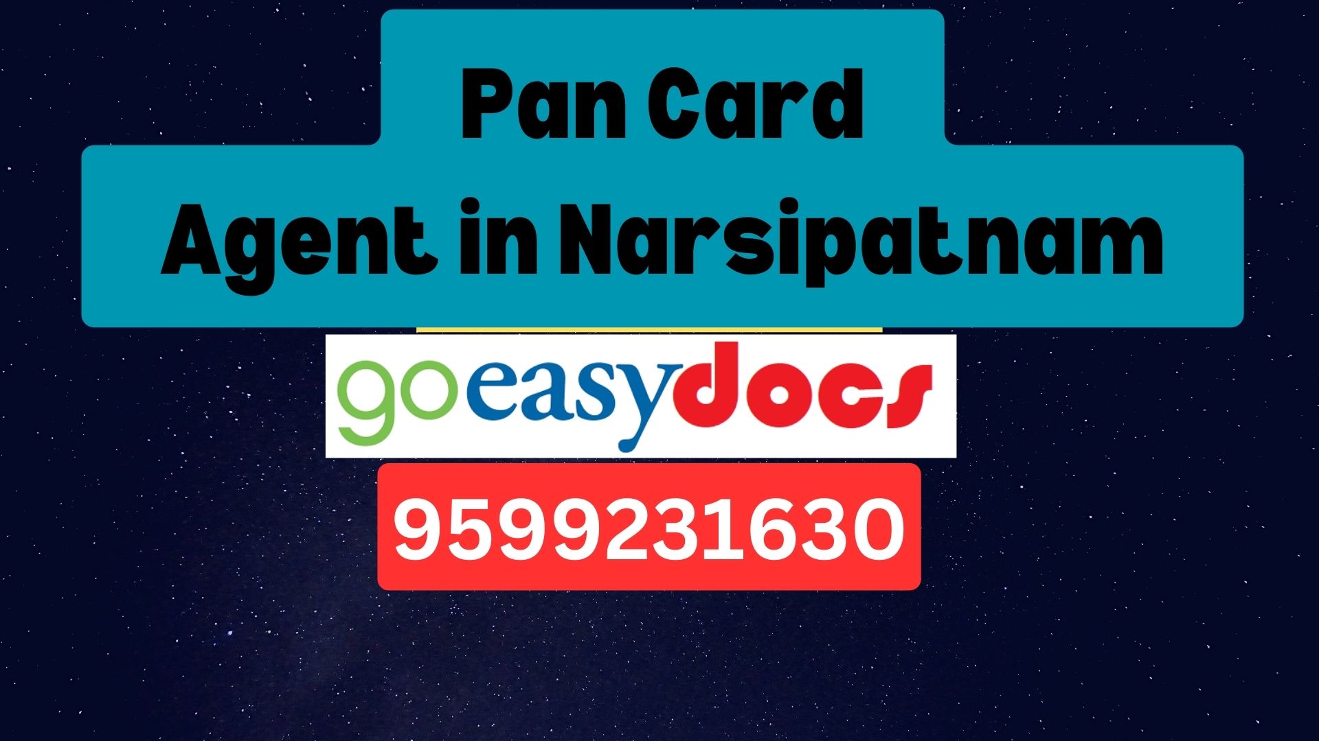 Pan Card Agent Consultant in Narsipatnam 8851415812