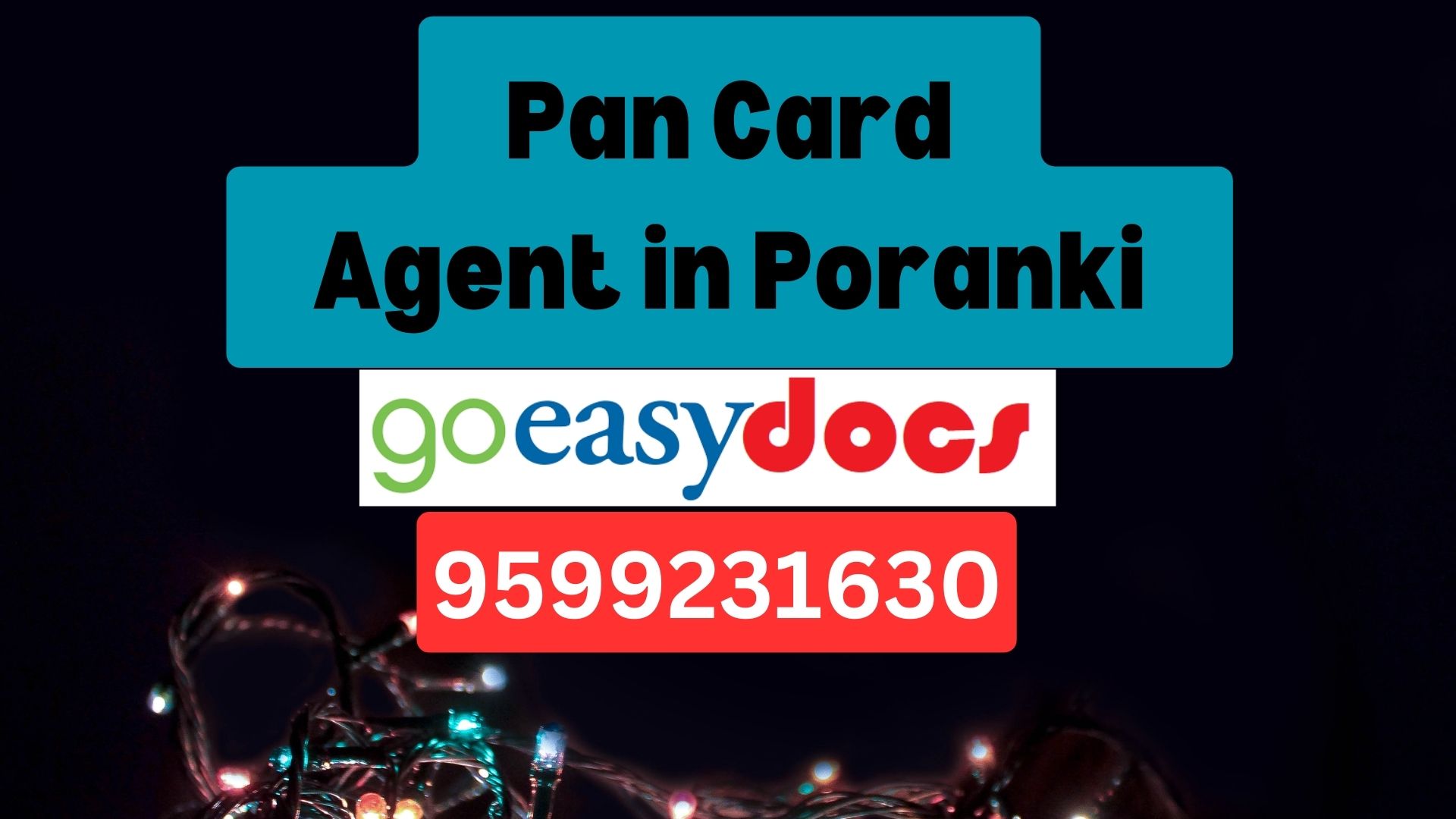 Pan Card Agent Consultant in Poranki 8851415812