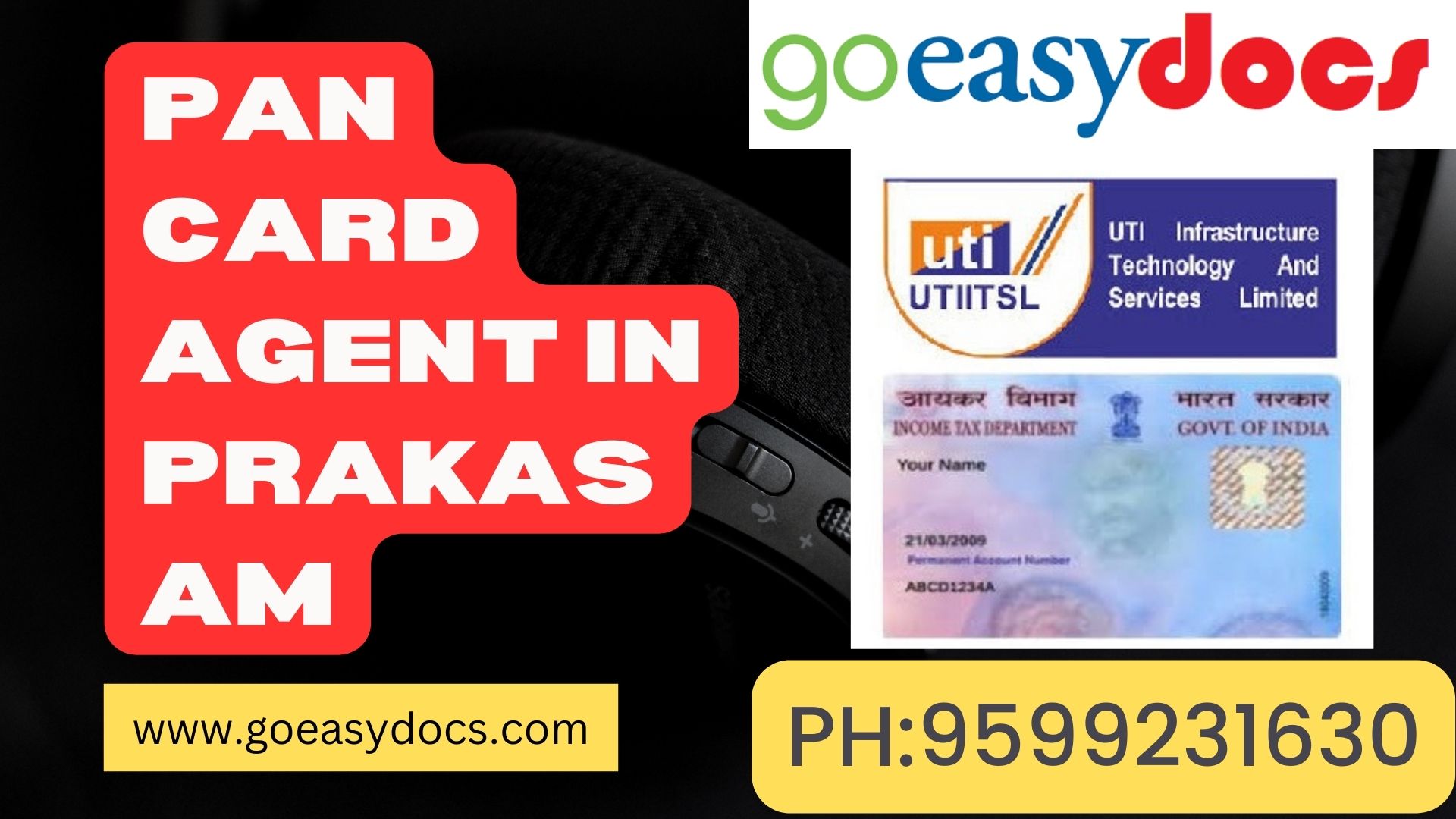 Pan Card Agent Consultant in Prakasam 8851415812