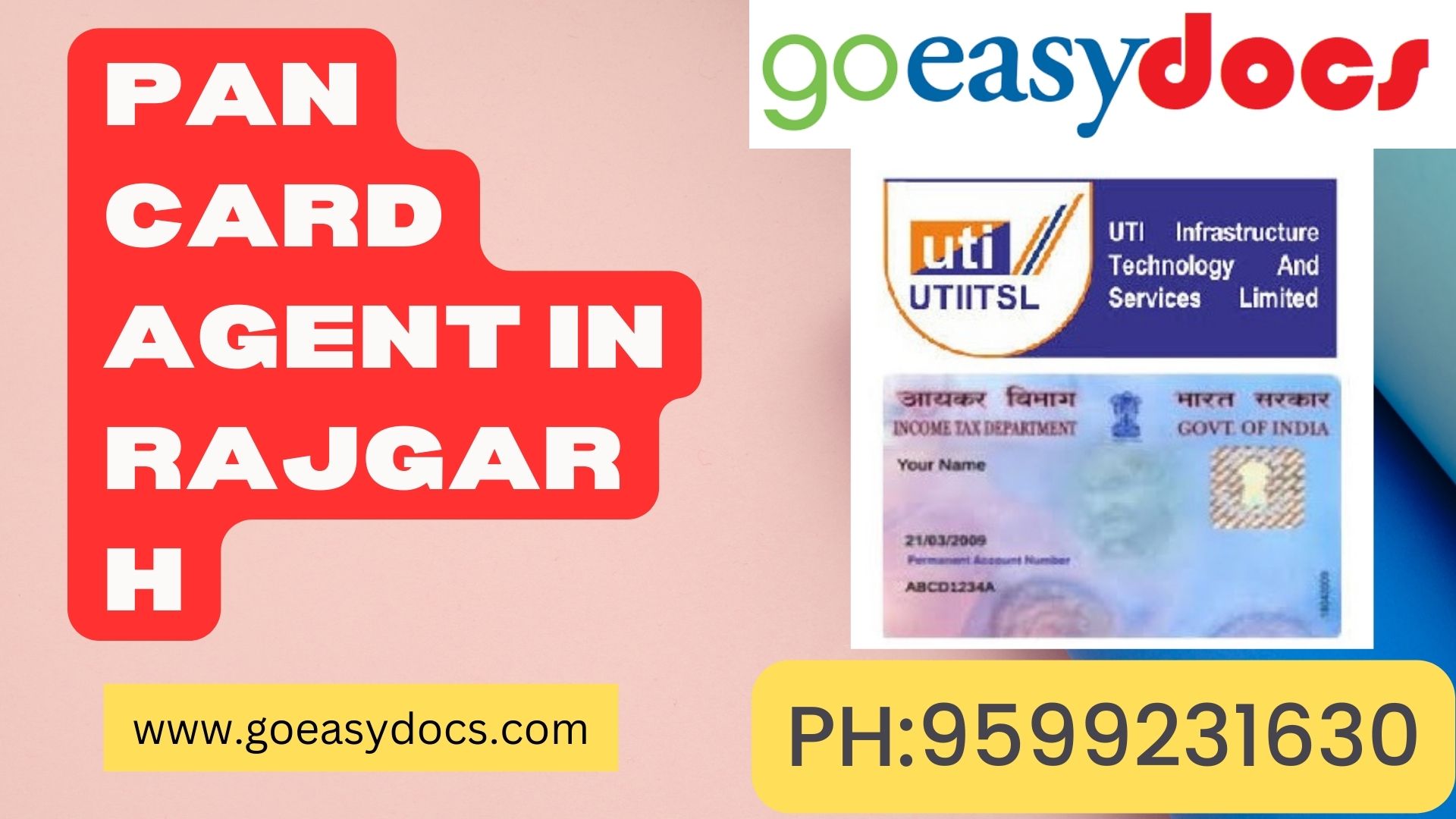 Pan Card Agent Consultant in Rajgarh 8851415812