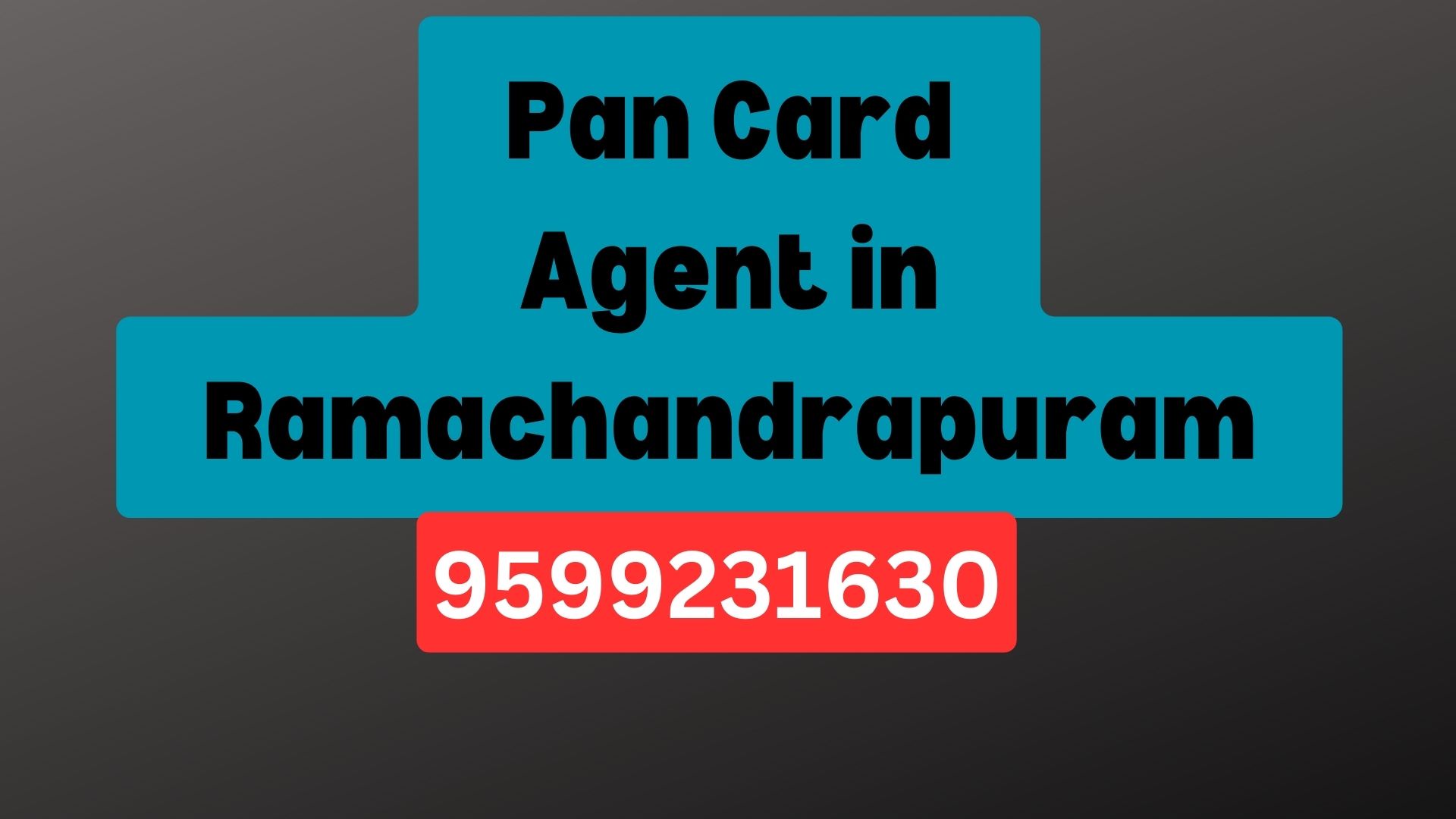 Pan Card Agent Consultant in Ramachandrapuram 8851415812