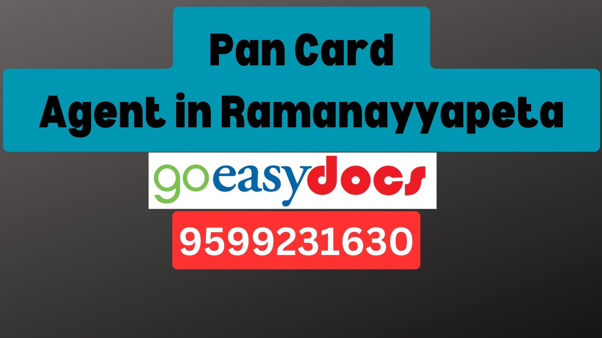 Pan Card Agent Consultant in Ramanayyapeta 8851415812