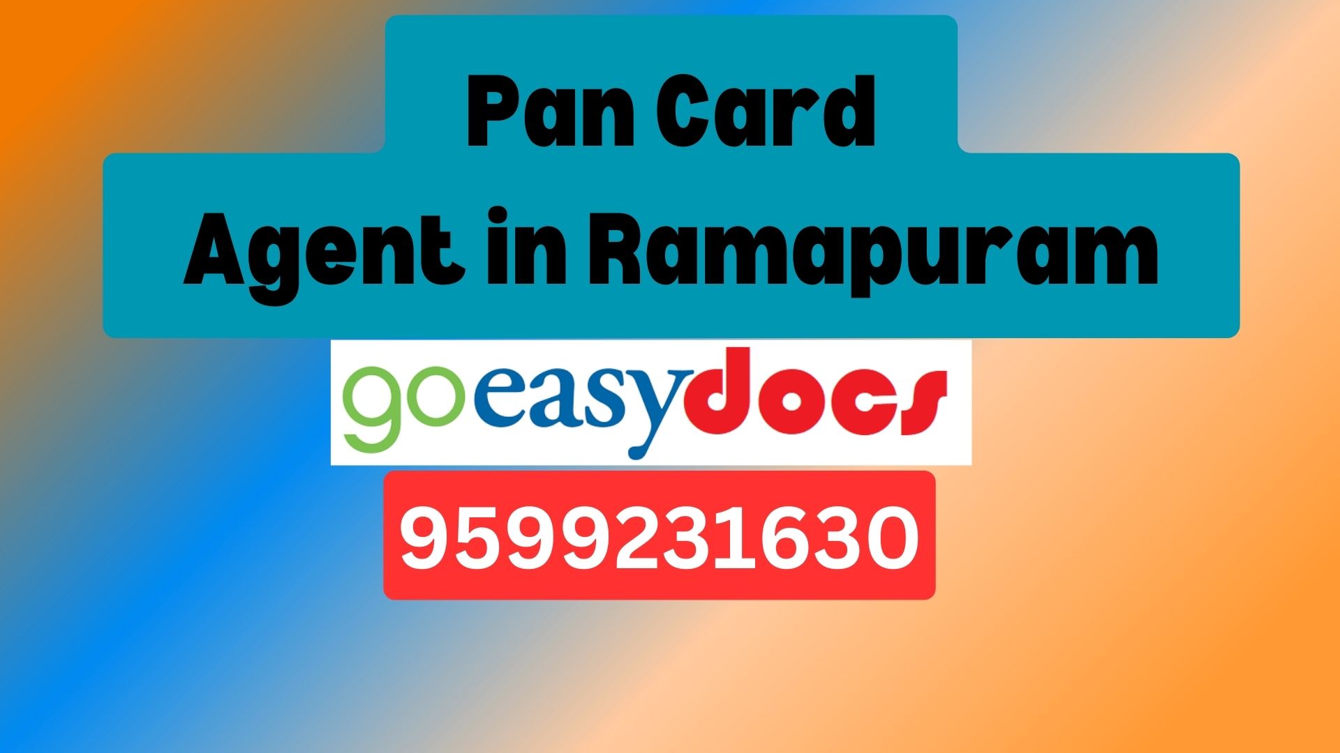 Pan Card Agent Consultant in Ramapuram 8851415812