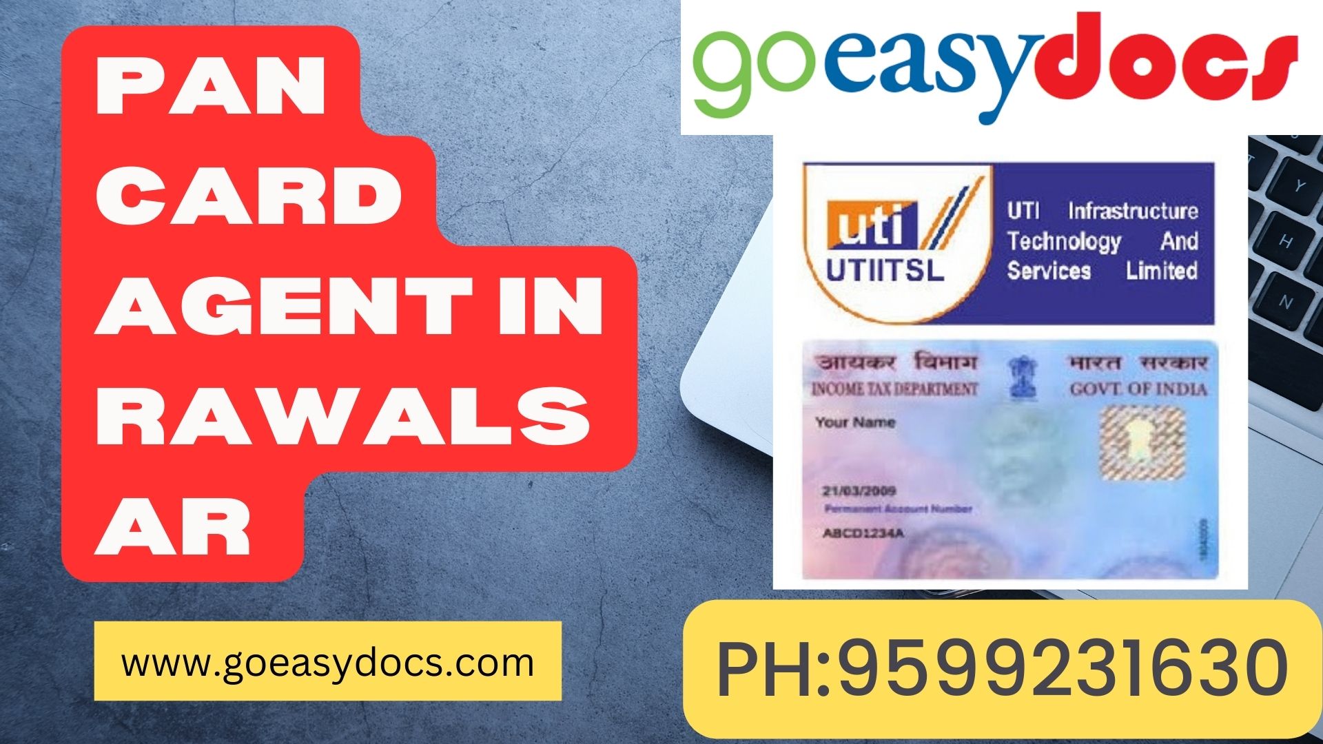 Pan Card Agent Consultant in Rawalsar  8851415812