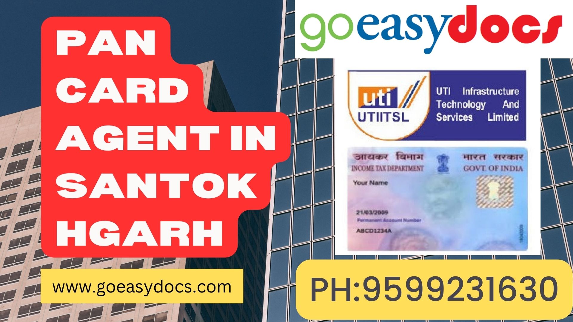 Pan Card Agent Consultant in Santokhgarh 8851415812