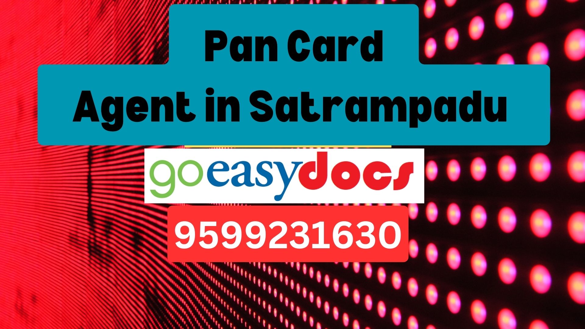 Pan Card Agent Consultant in Satrampadu  8851415812