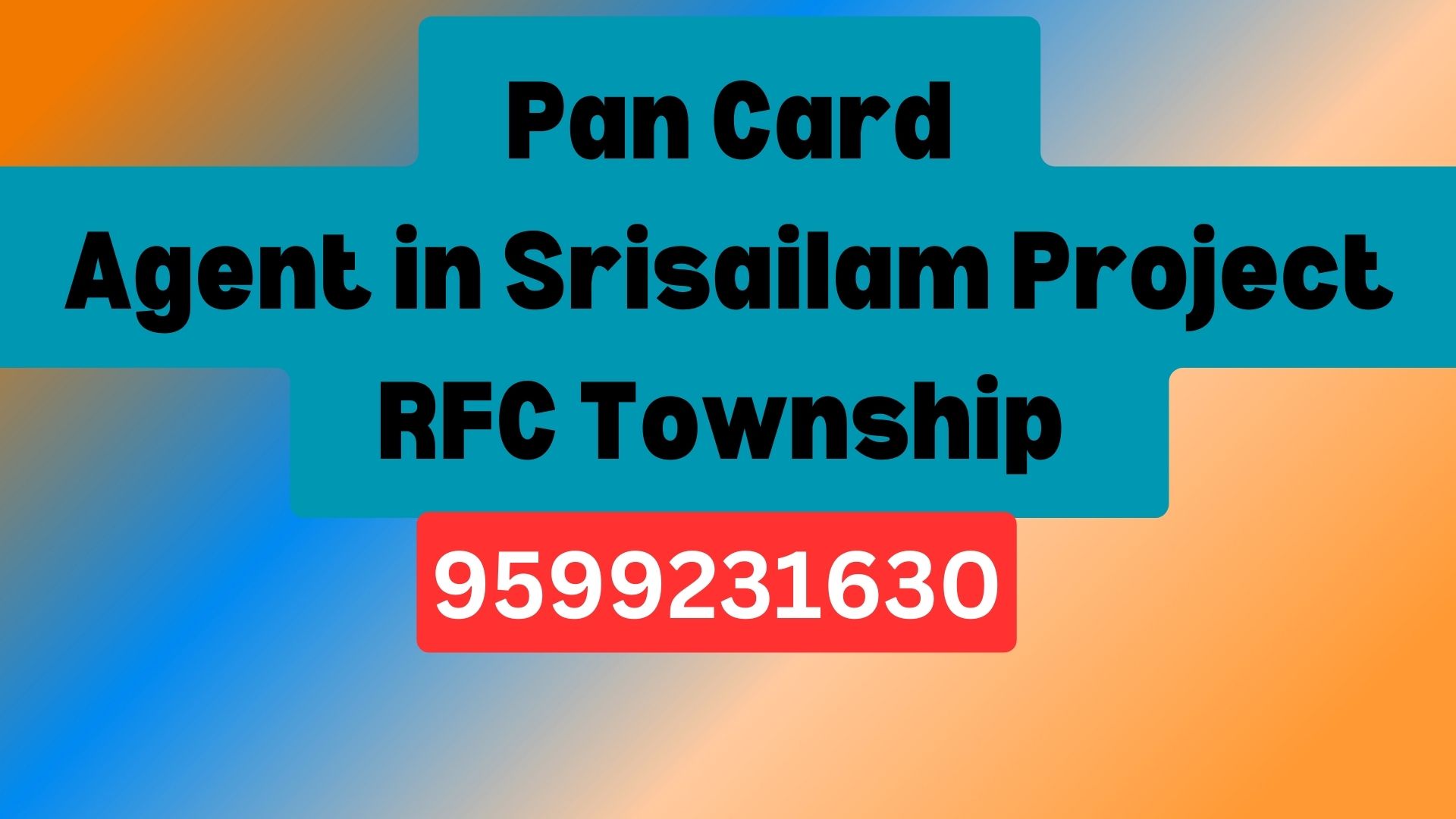 Pan Card Agent Consultant in Srisailam Project RFC Township  8851415812