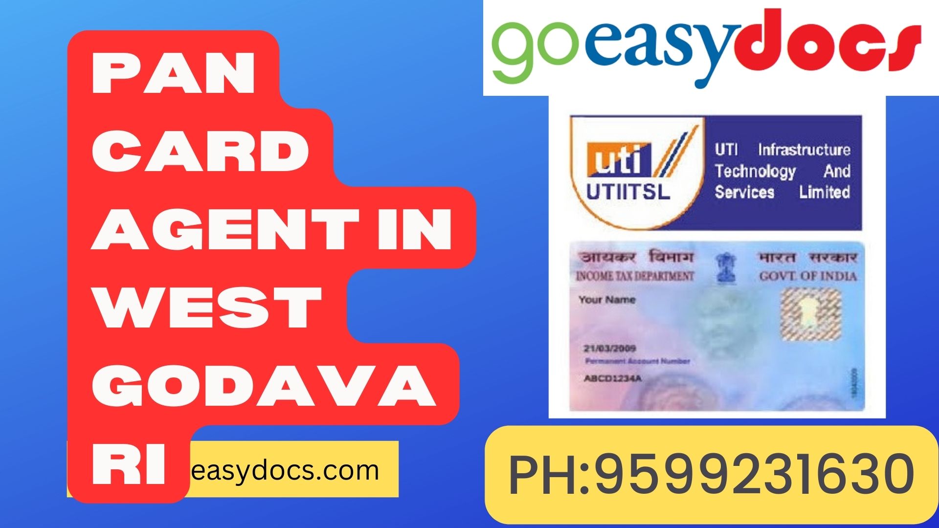 Pan Card Agent Consultant in West Godavari 8851415812