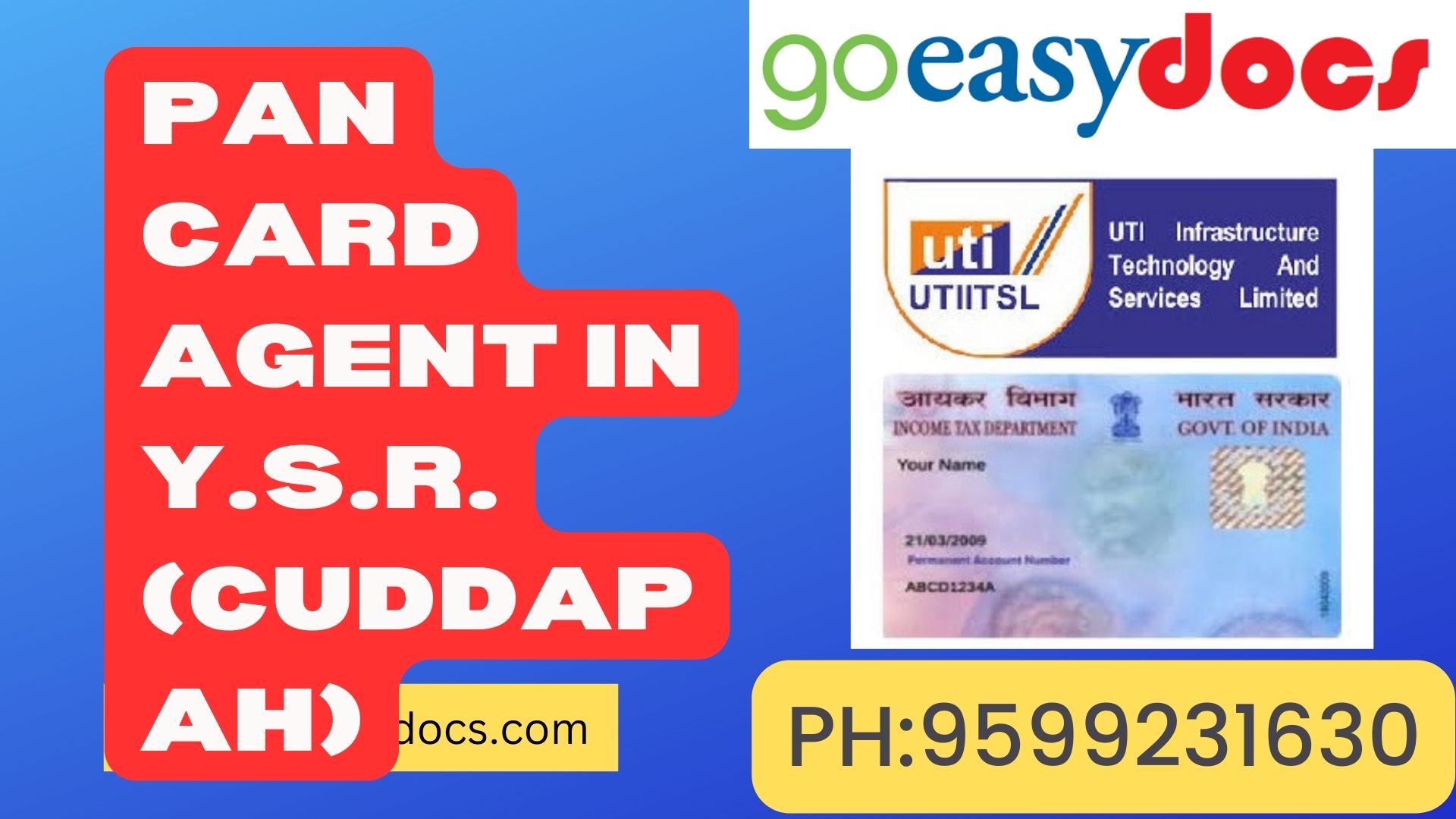 Pan Card Agent Consultant in Y.S.R. (Cuddapah) 8851415812