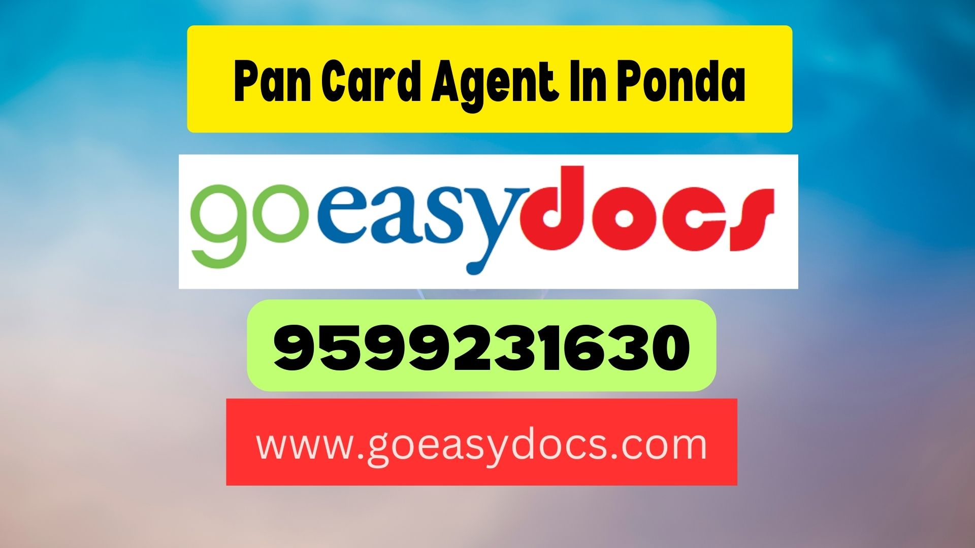 Pan Card Agent Consultant in Ponda 8851415812