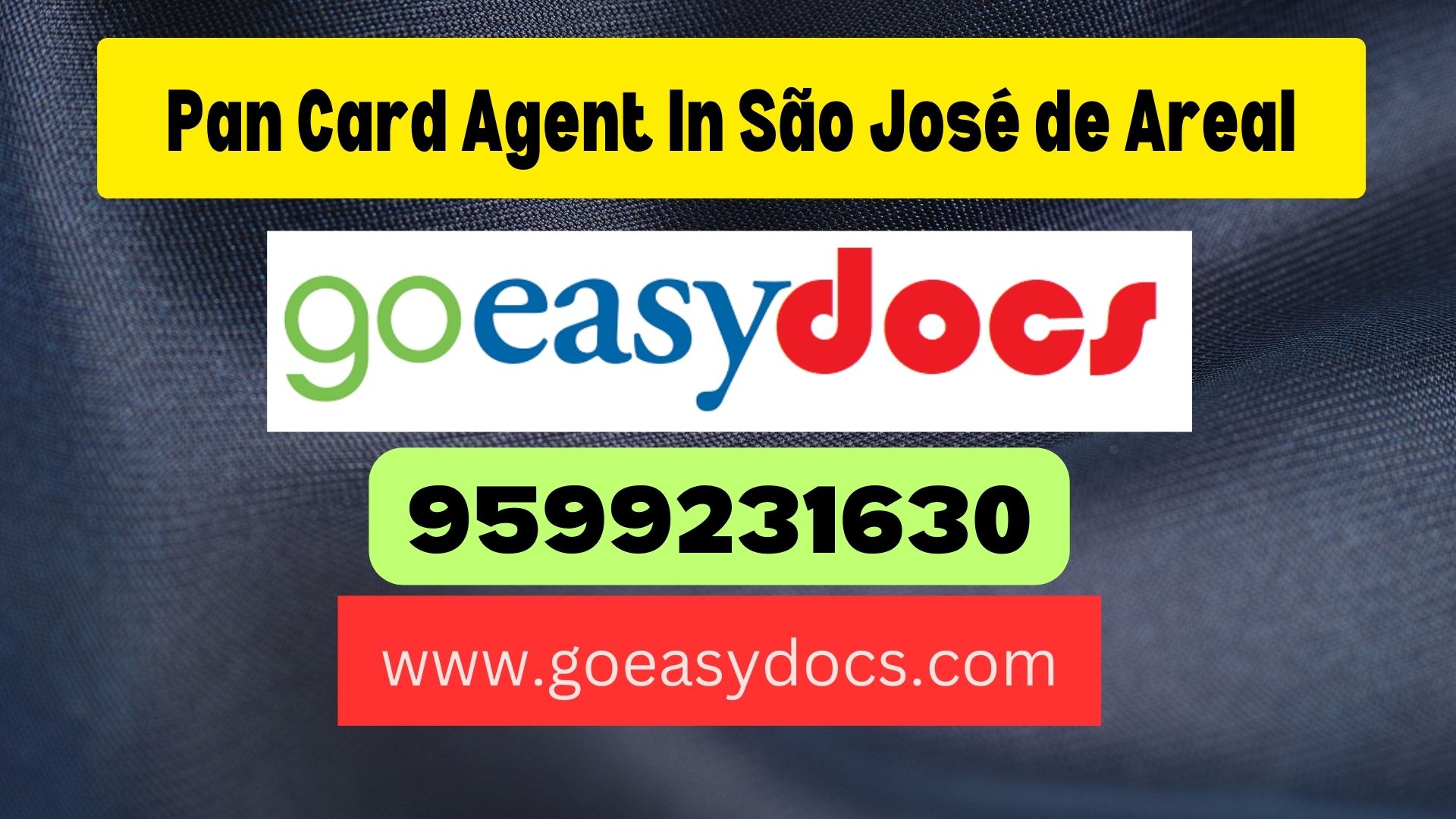 Pan Card Agent Consultant in São José de Areal 8851415812