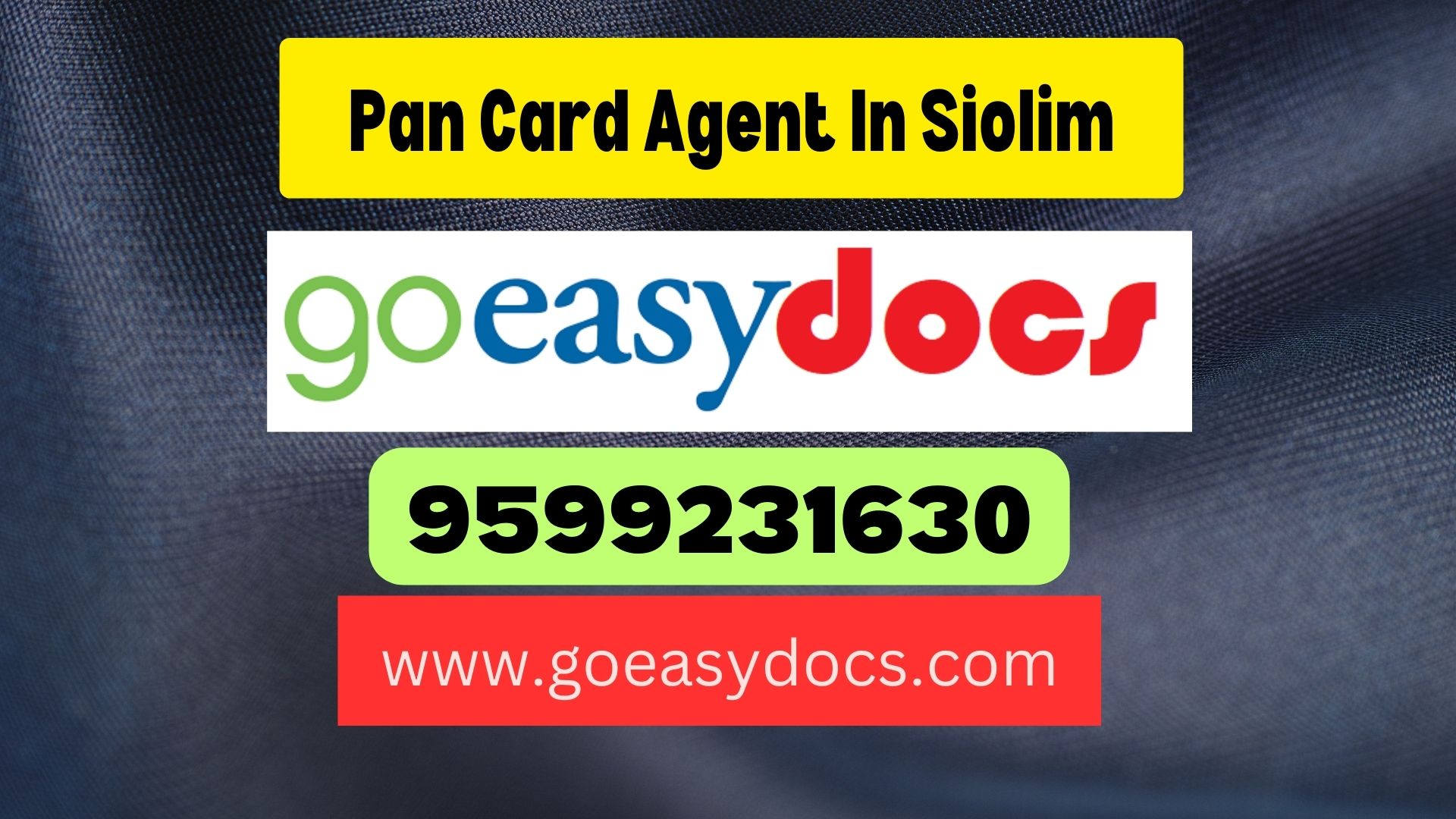 Pan Card Agent Consultant in Siolim 8851415812