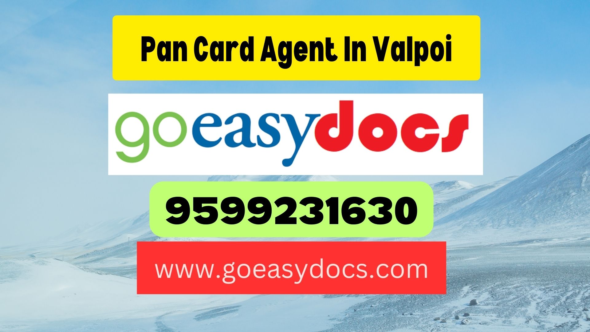 Pan Card Agent Consultant in Valpoi 8851415812