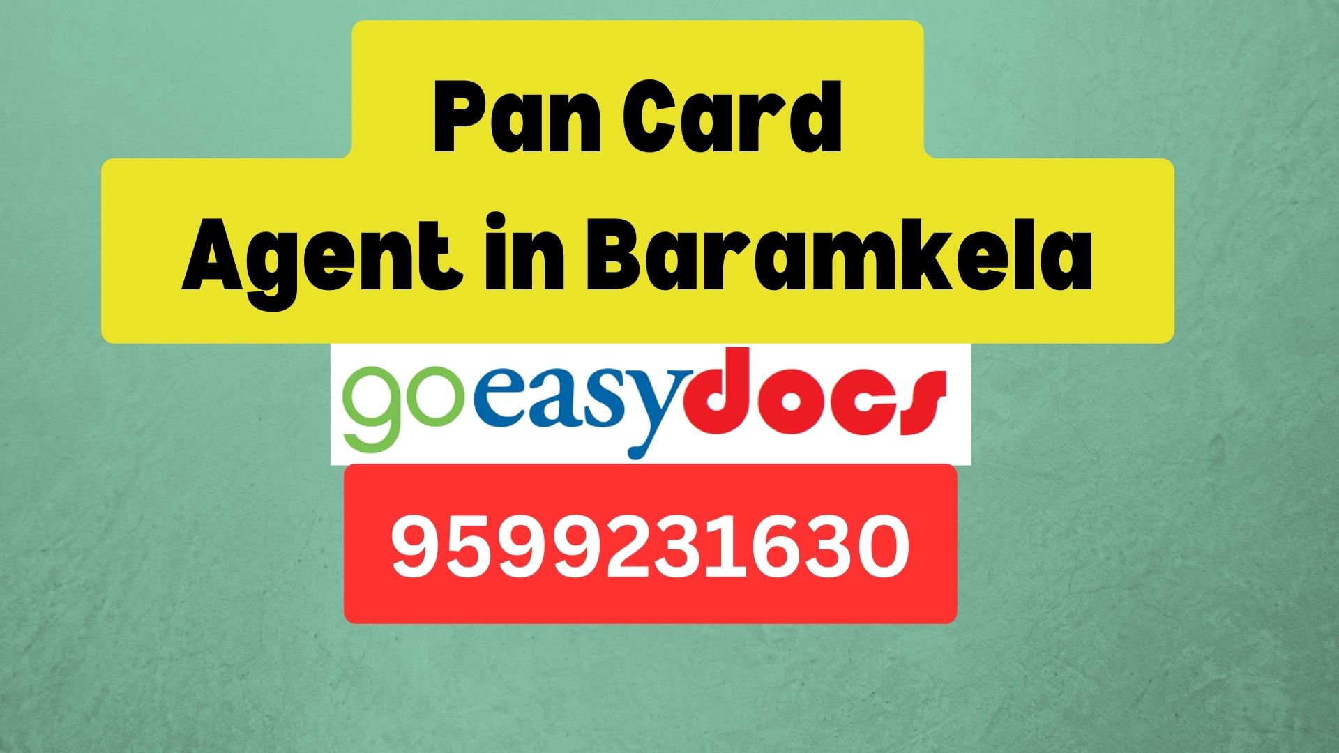 Pan Card Agent Consultant in Baramkela 8851415812