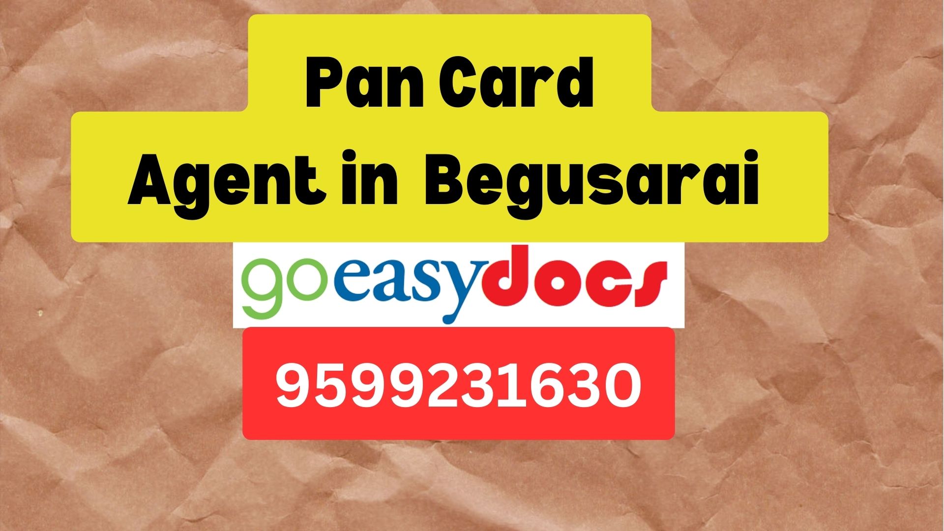 Pan Card Agent Consultant in  Begusarai   8851415812