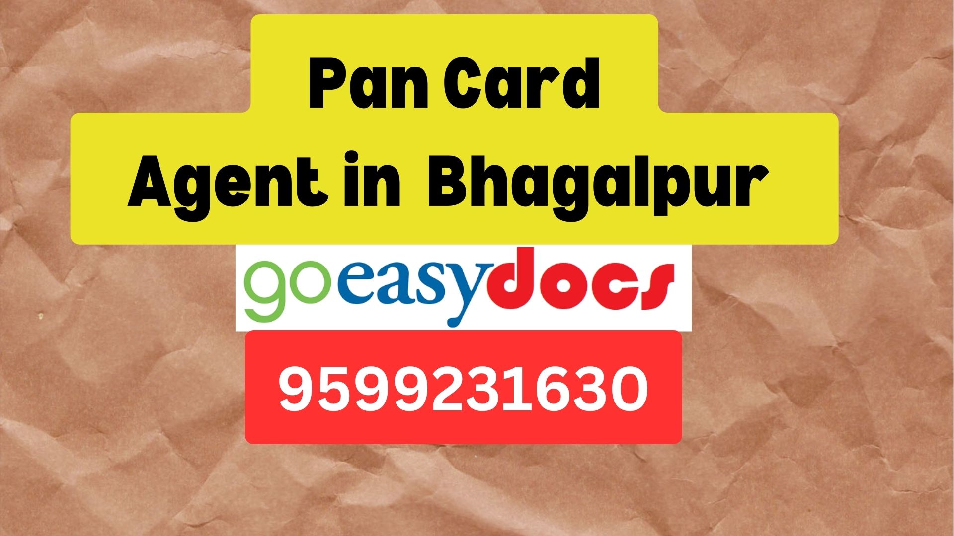 Pan Card Agent Consultant in Bhagalpur   8851415812