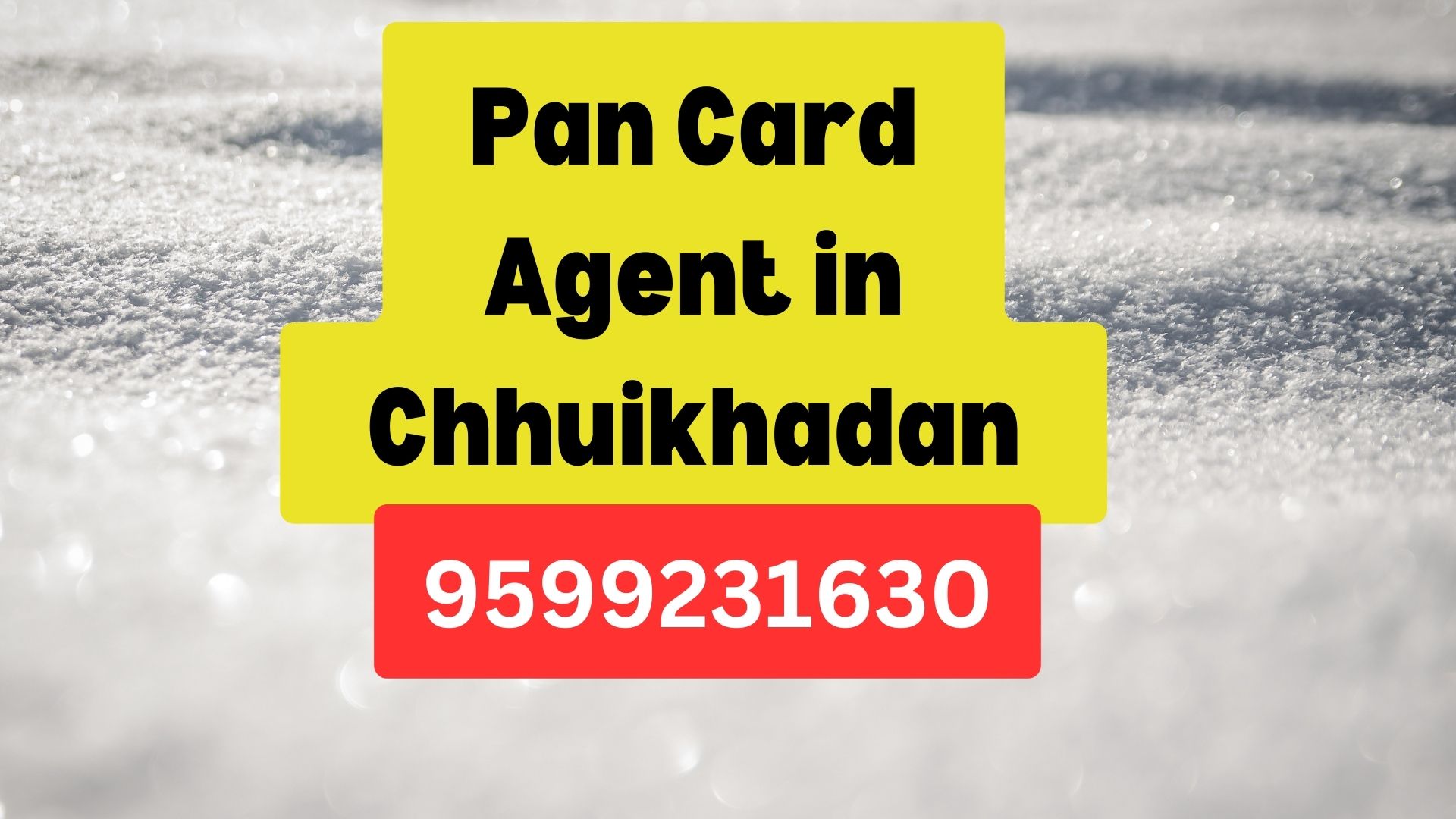 Pan Card Agent Consultant in Chhuikhadan 8851415812