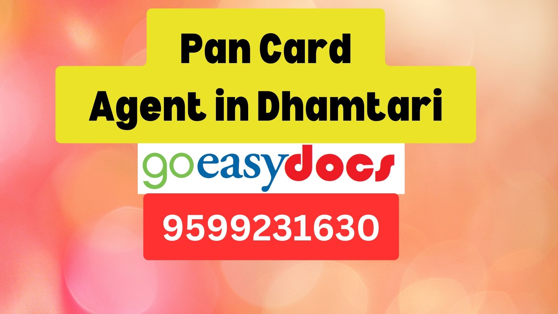 Pan Card Agent Consultant in Dhamtari 8851415812