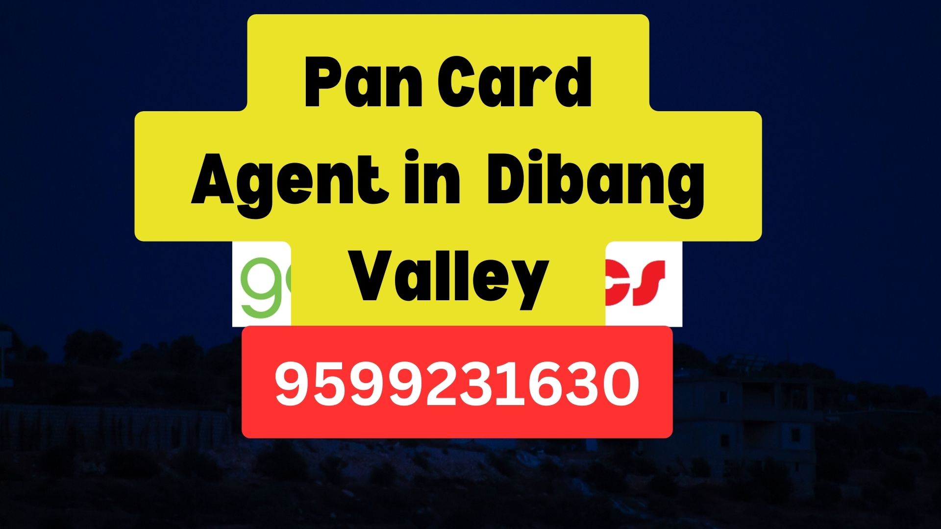 Pan Card Agent Consultant in Dibang Valley  8851415812