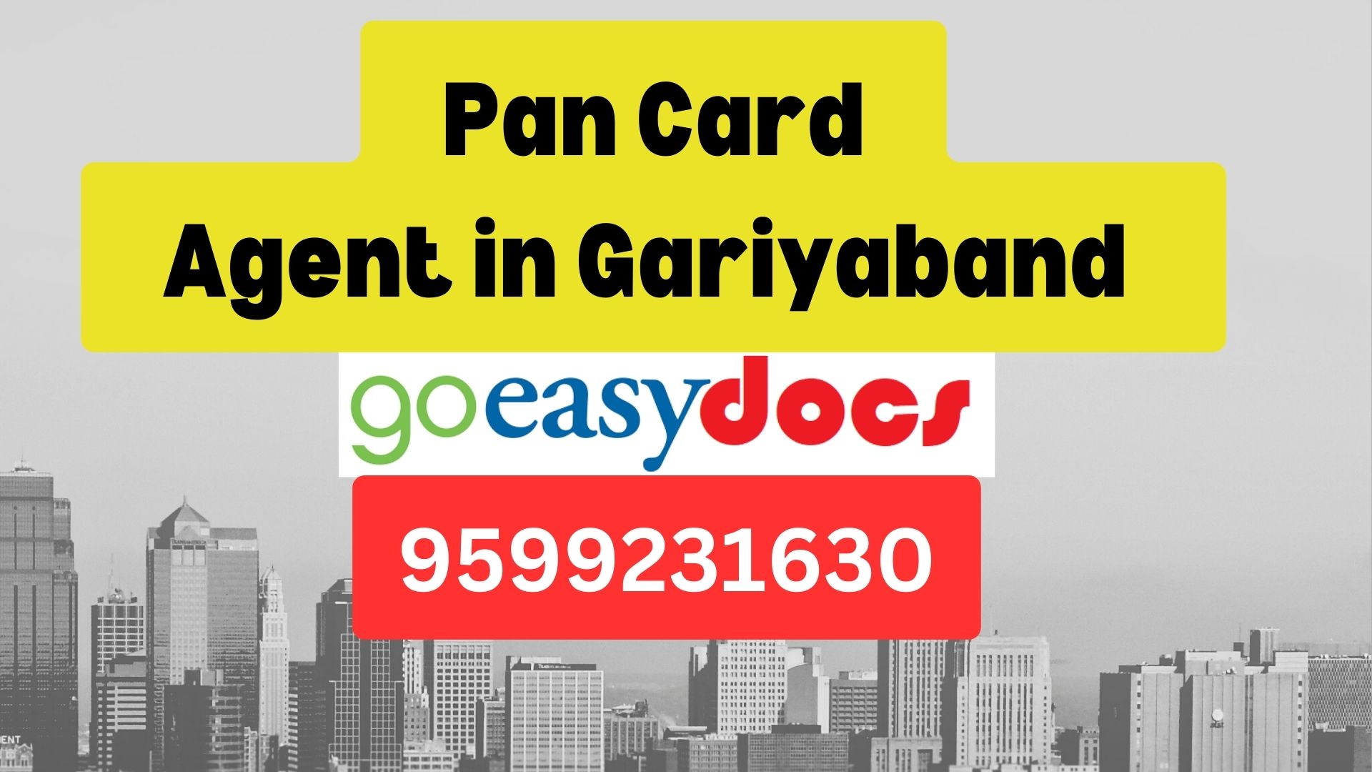 Pan Card Agent Consultant in Gariyaband (Gariaband) 8851415812