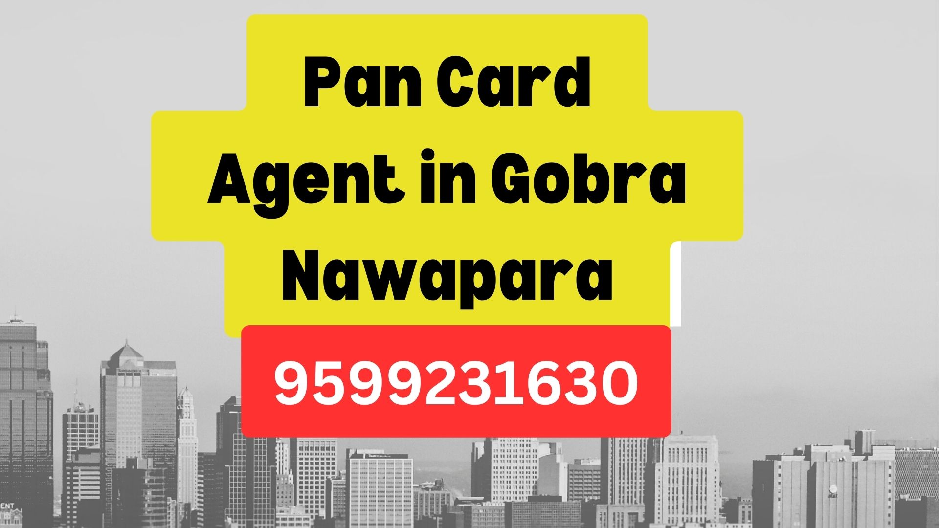 Pan Card Agent Consultant in Gobra Nawapara 8851415812